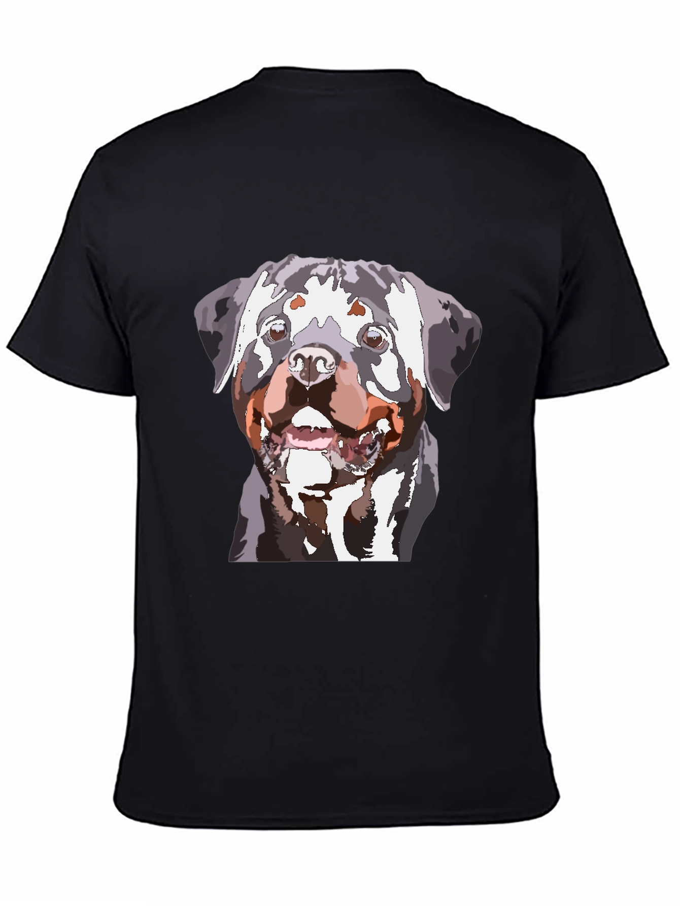 Rottweiler Graphic Black T-Shirt