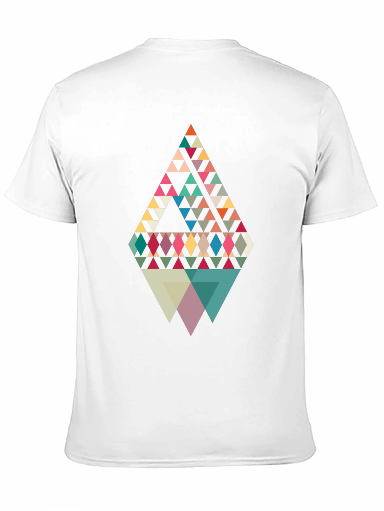 Geometric Triangle Pattern Graphic Tee