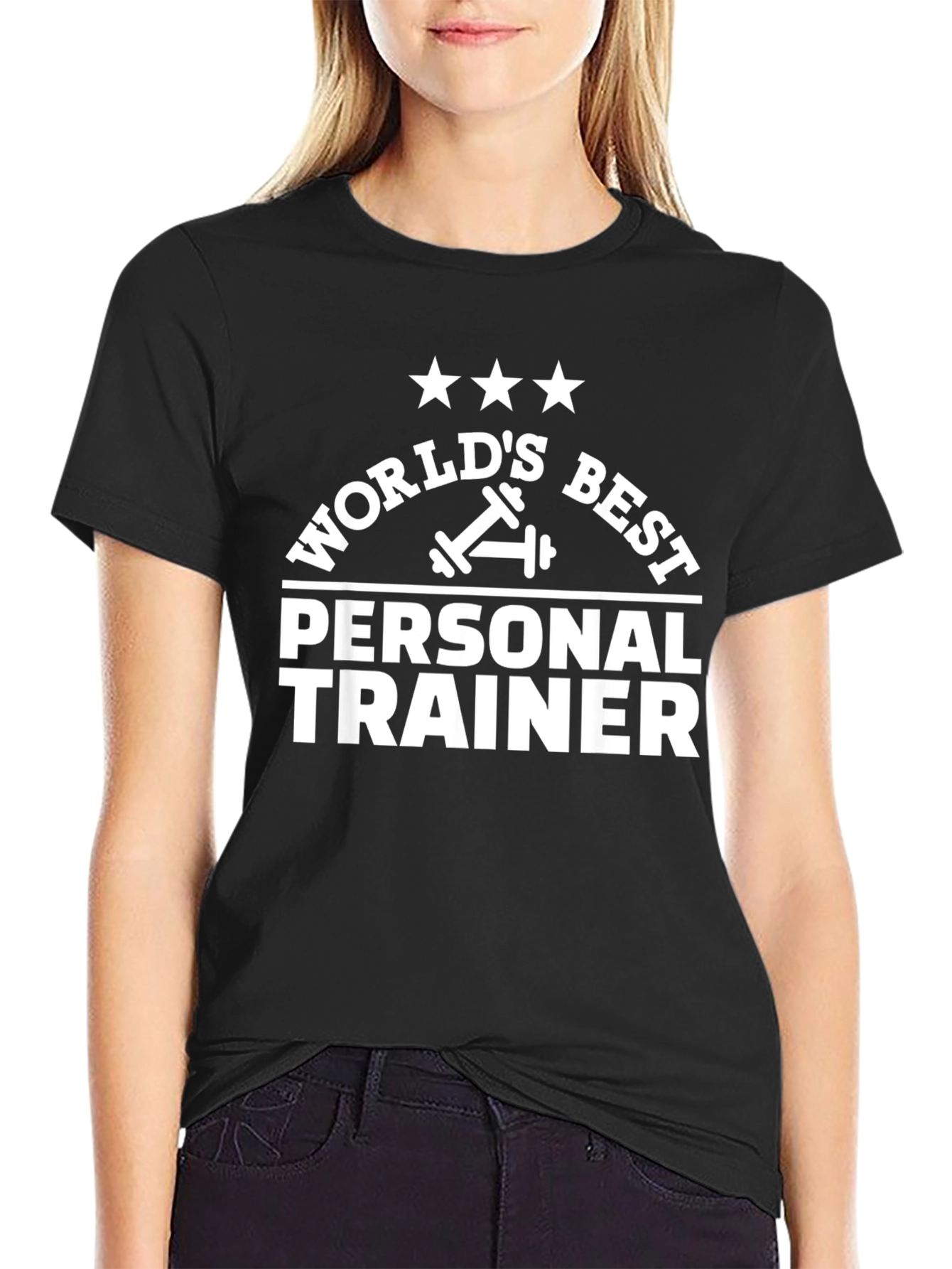 Worlds Best Personal Trainer T-Shirt - Black