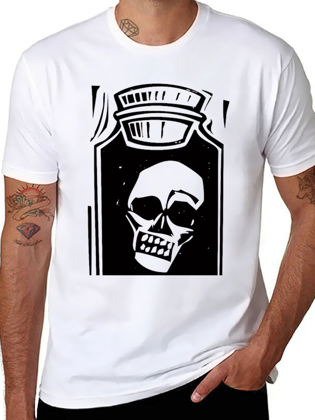 Skull Potion Black T-Shirt