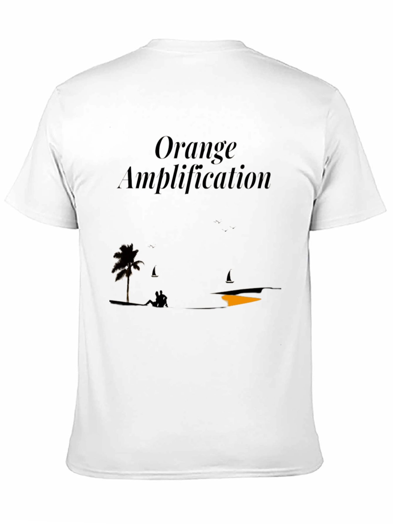 Orange Amplification Black Graphic T-Shirt