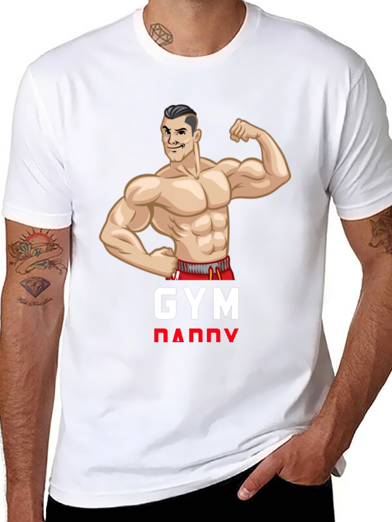 Gym Daddy Black T-Shirt - Fitness Apparel