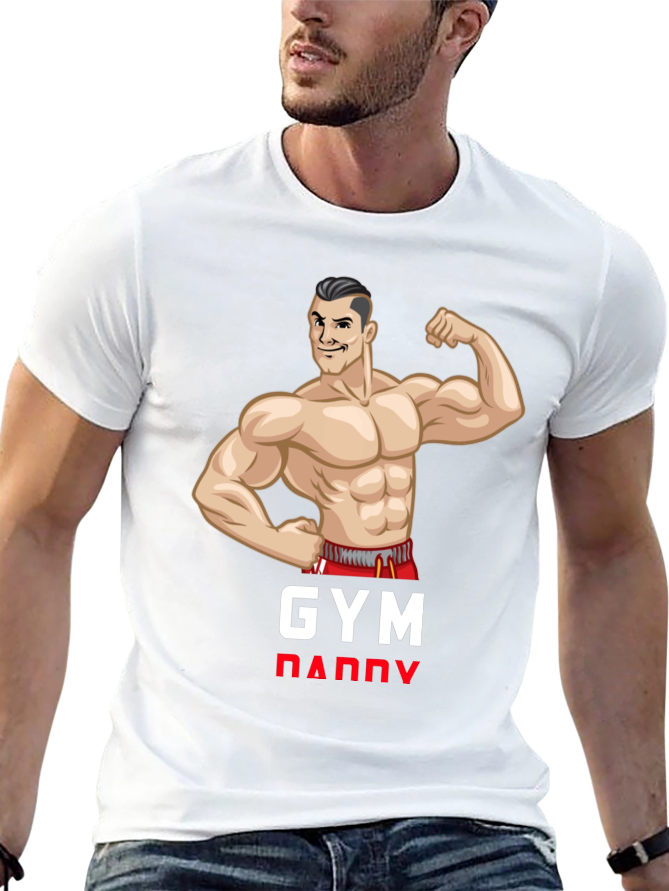 Gym Daddy Black T-Shirt - Fitness Apparel