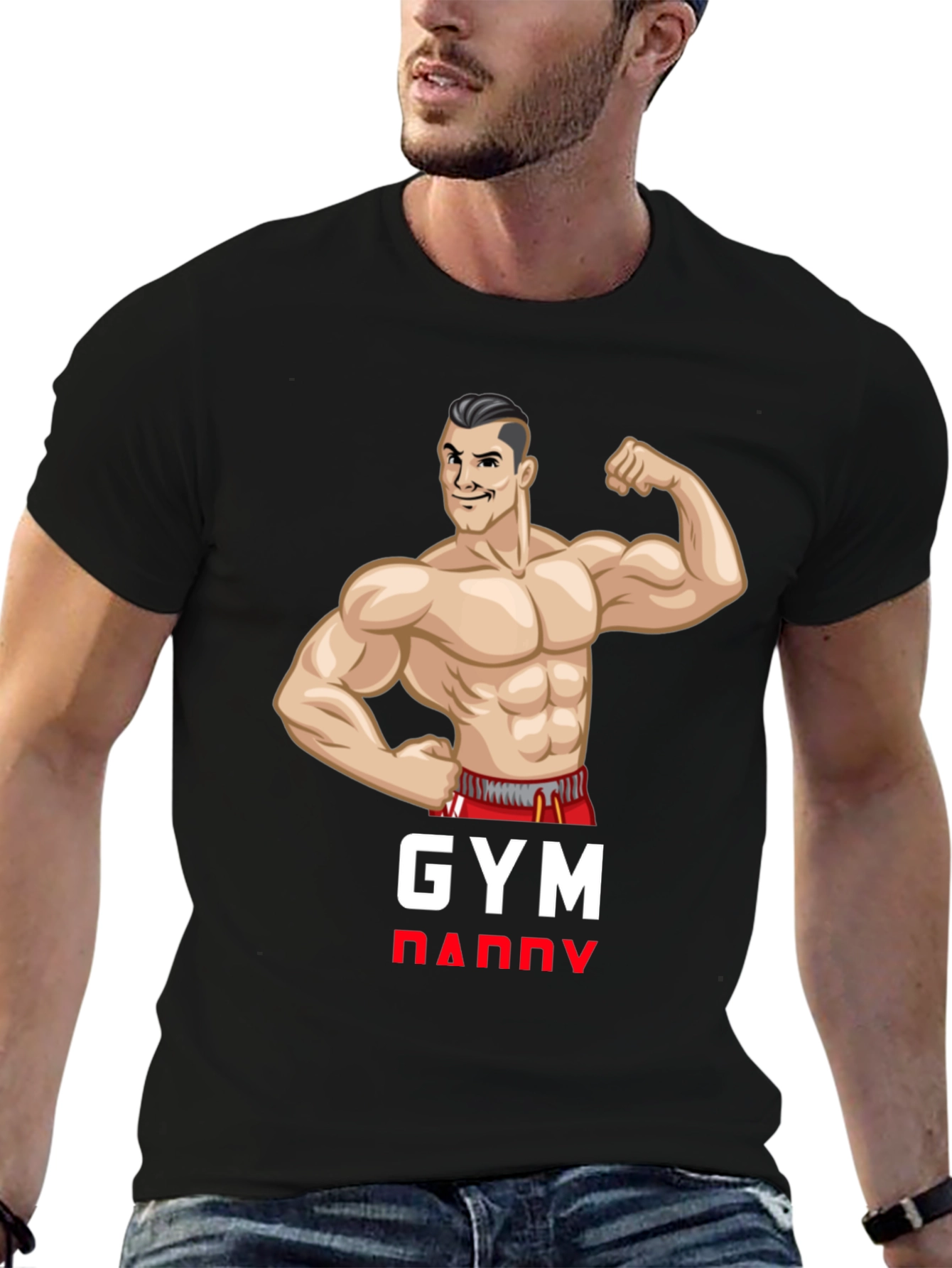 Gym Daddy Black T-Shirt - Fitness Apparel