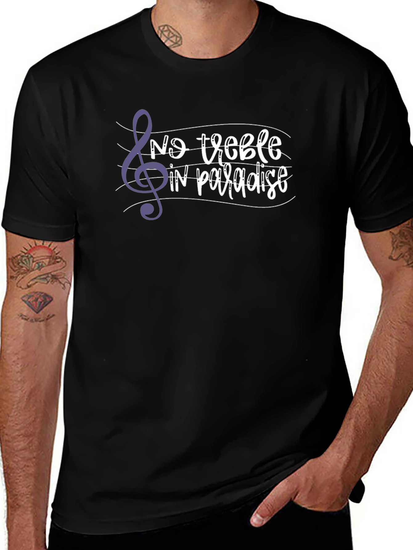 No Treble in Paradise Graphic Tee