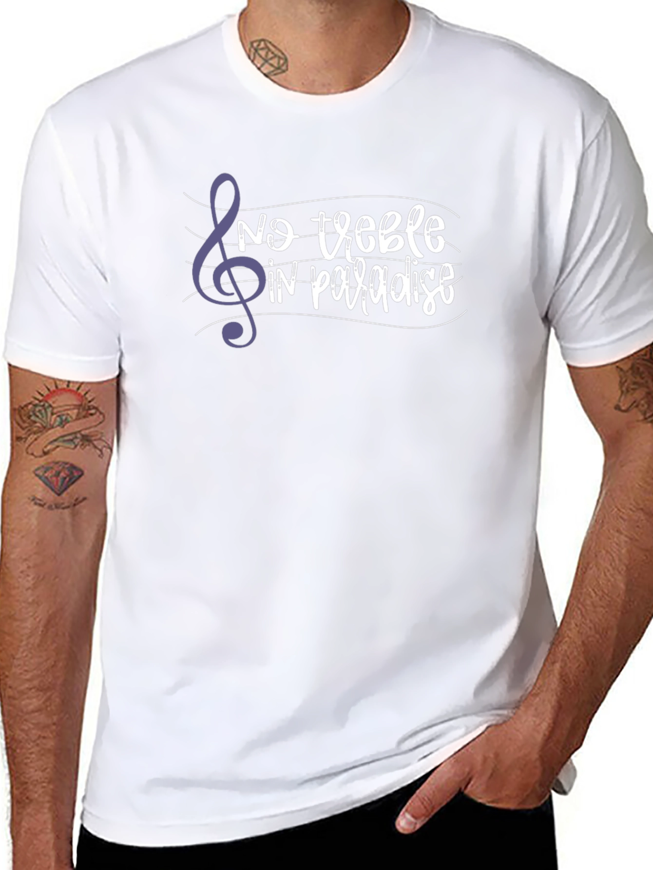 No Treble in Paradise Graphic Tee