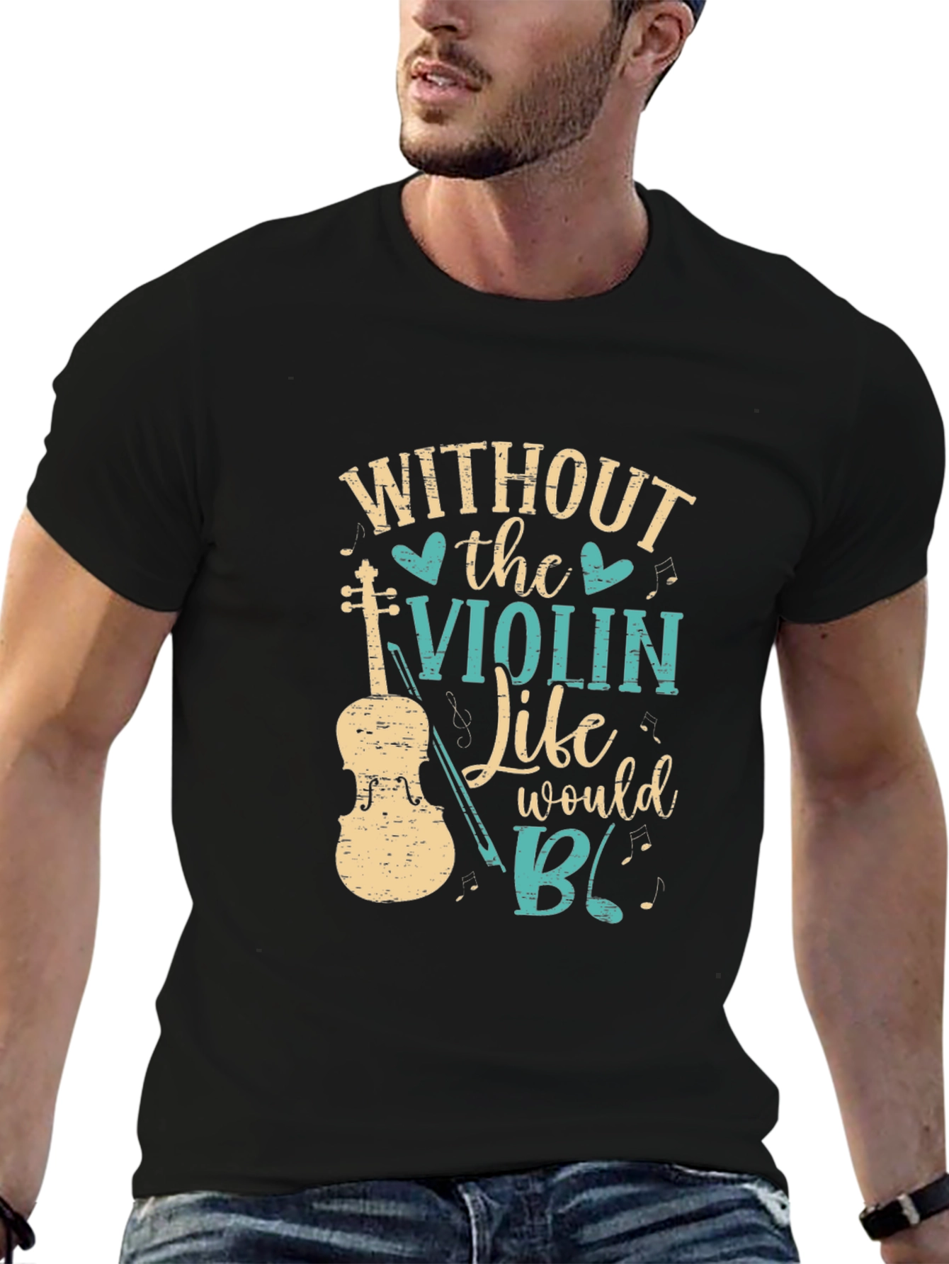 Without the Violin T-Shirt Music Lover Tee