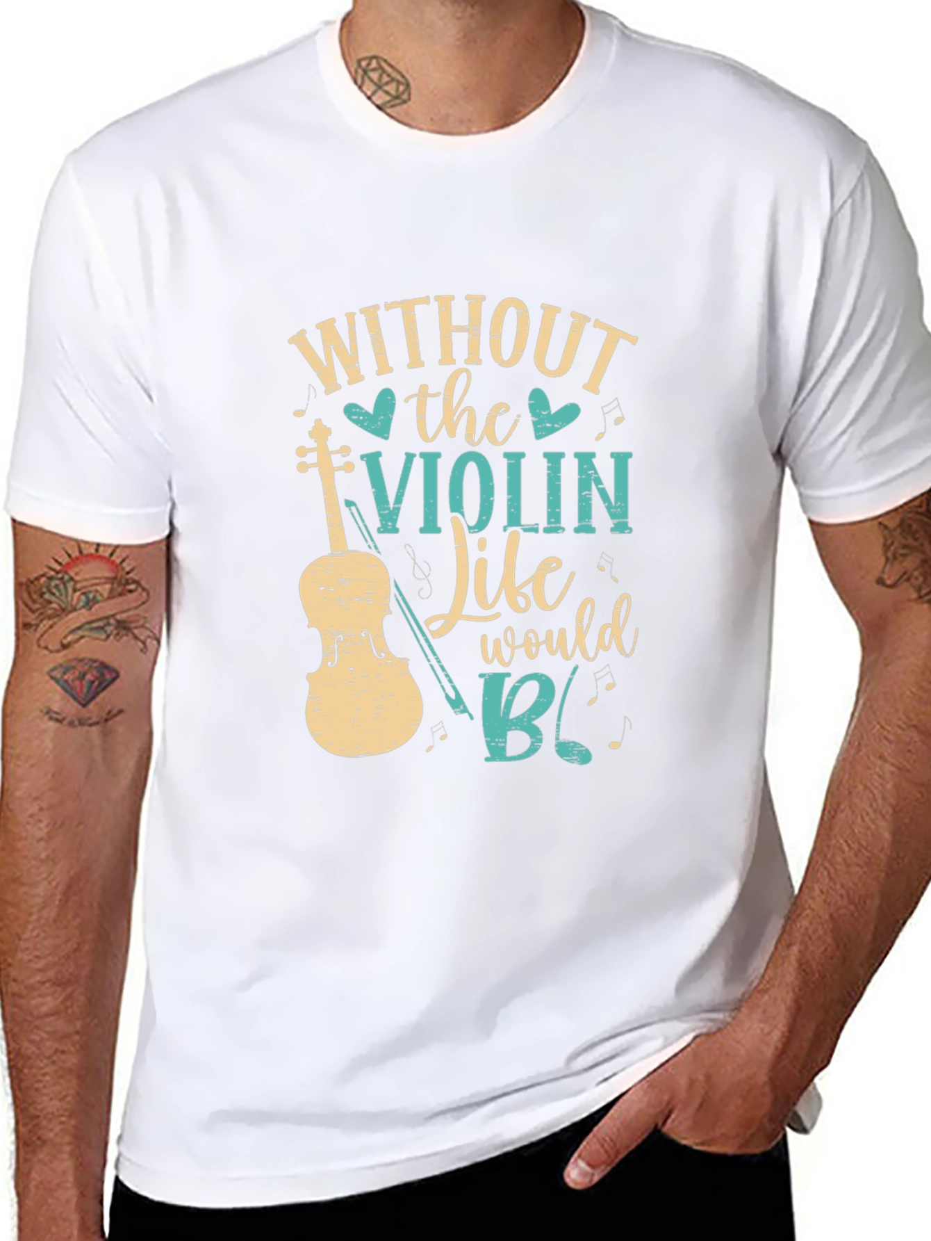 Without the Violin T-Shirt Music Lover Tee
