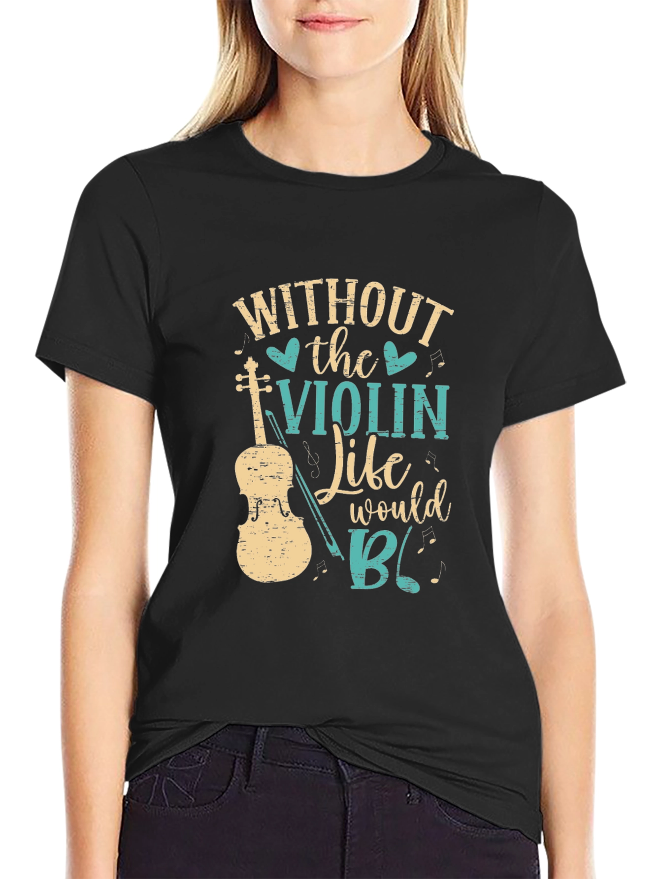 Without the Violin T-Shirt Music Lover Tee