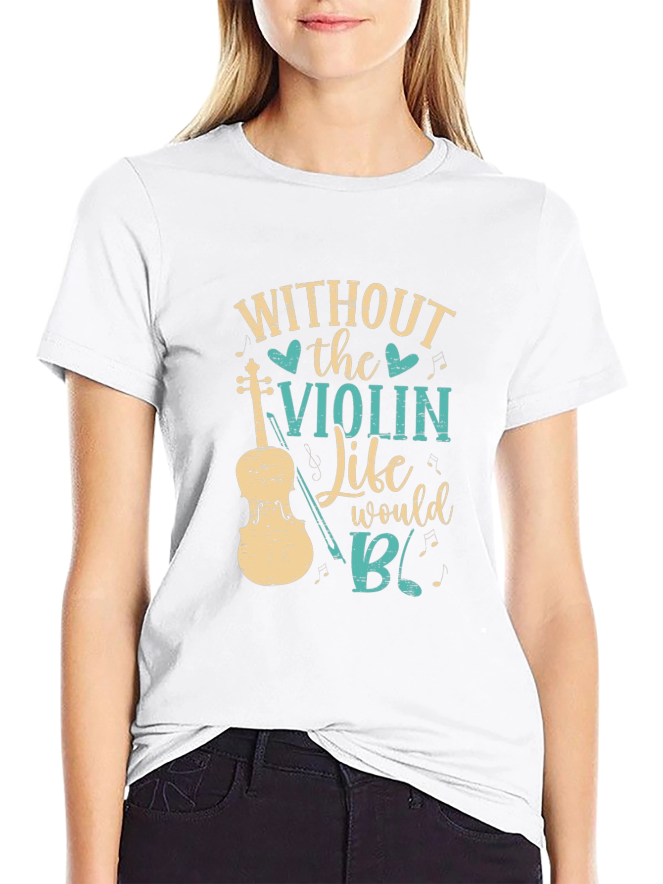 Without the Violin T-Shirt Music Lover Tee