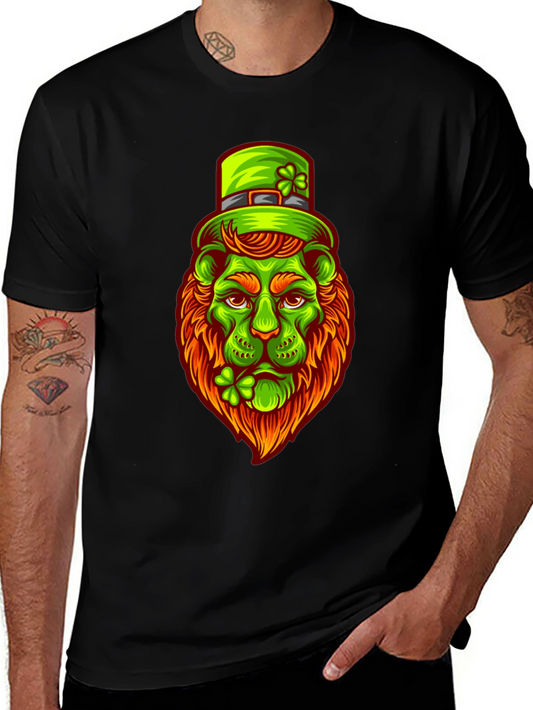 Leprechaun Lion Graphic T-Shirt