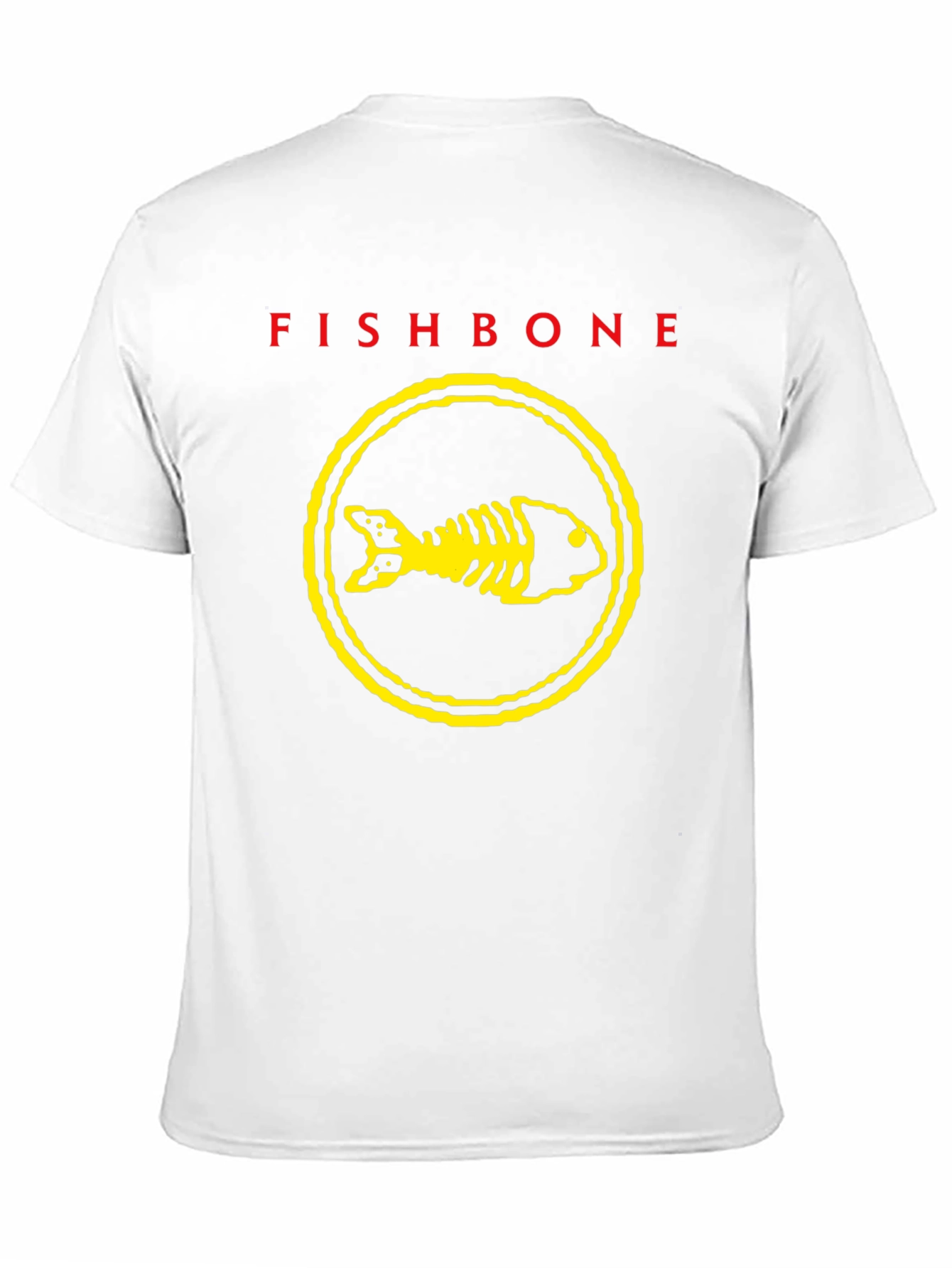 Fishbone Band T-Shirt - Black Graphic Print