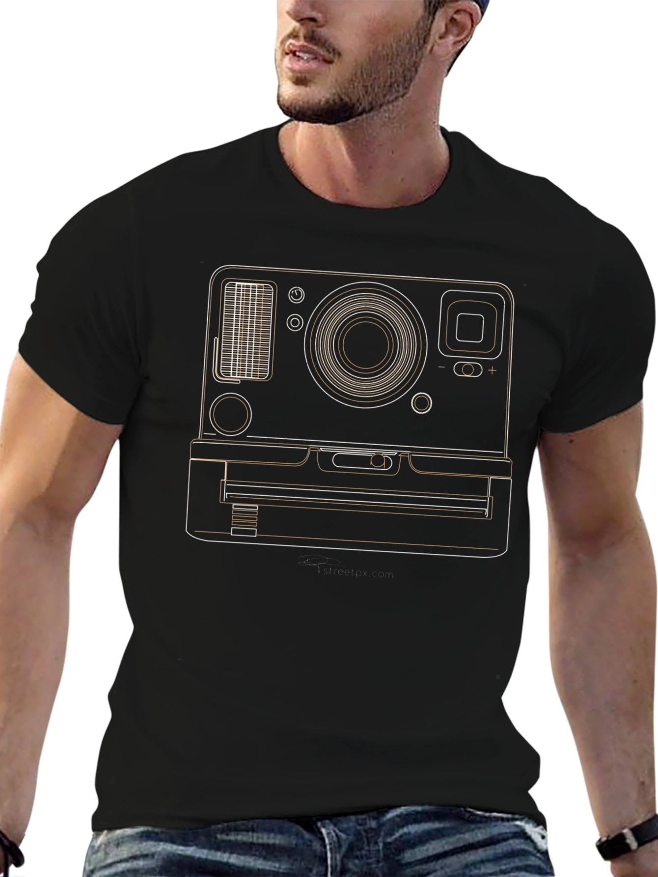 Retro Camera Graphic Tee - Classic Style