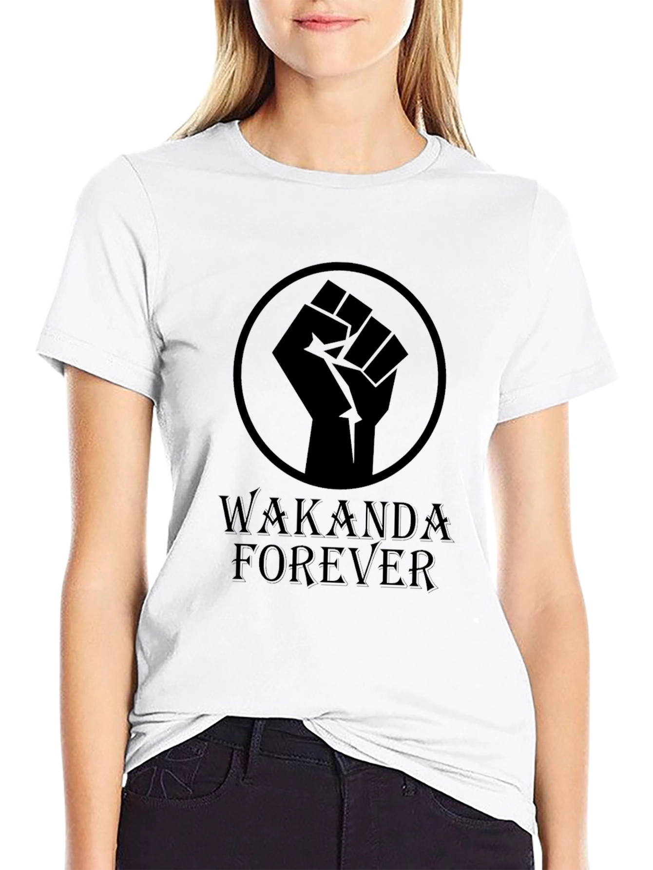 Wakanda Forever Black T-Shirt