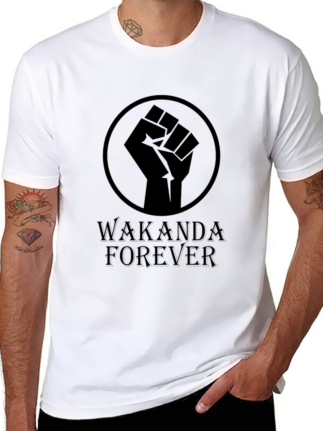 Wakanda Forever Black T-Shirt