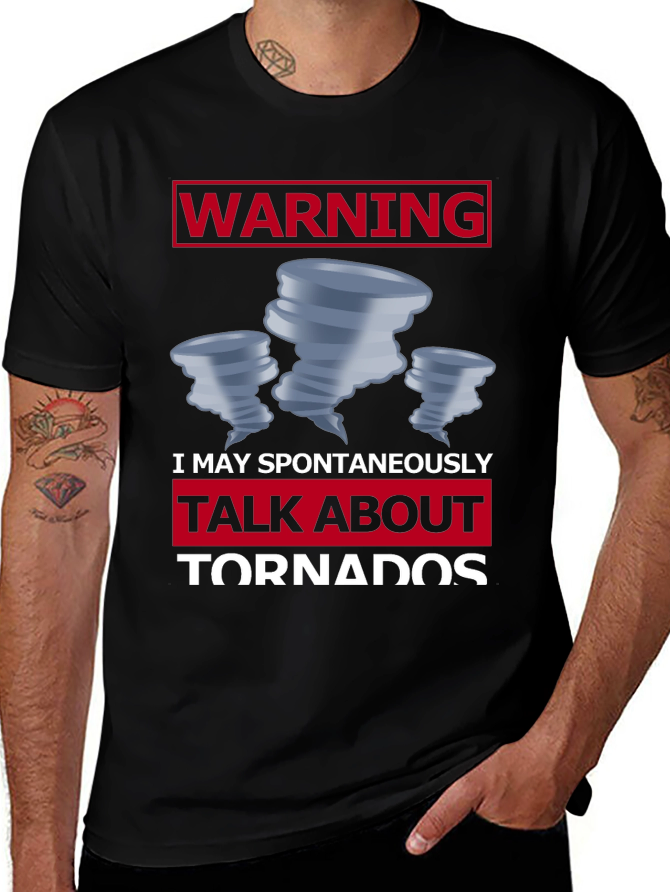 Warning: May Spontaneously Talk About Tornadoes T-Shirt