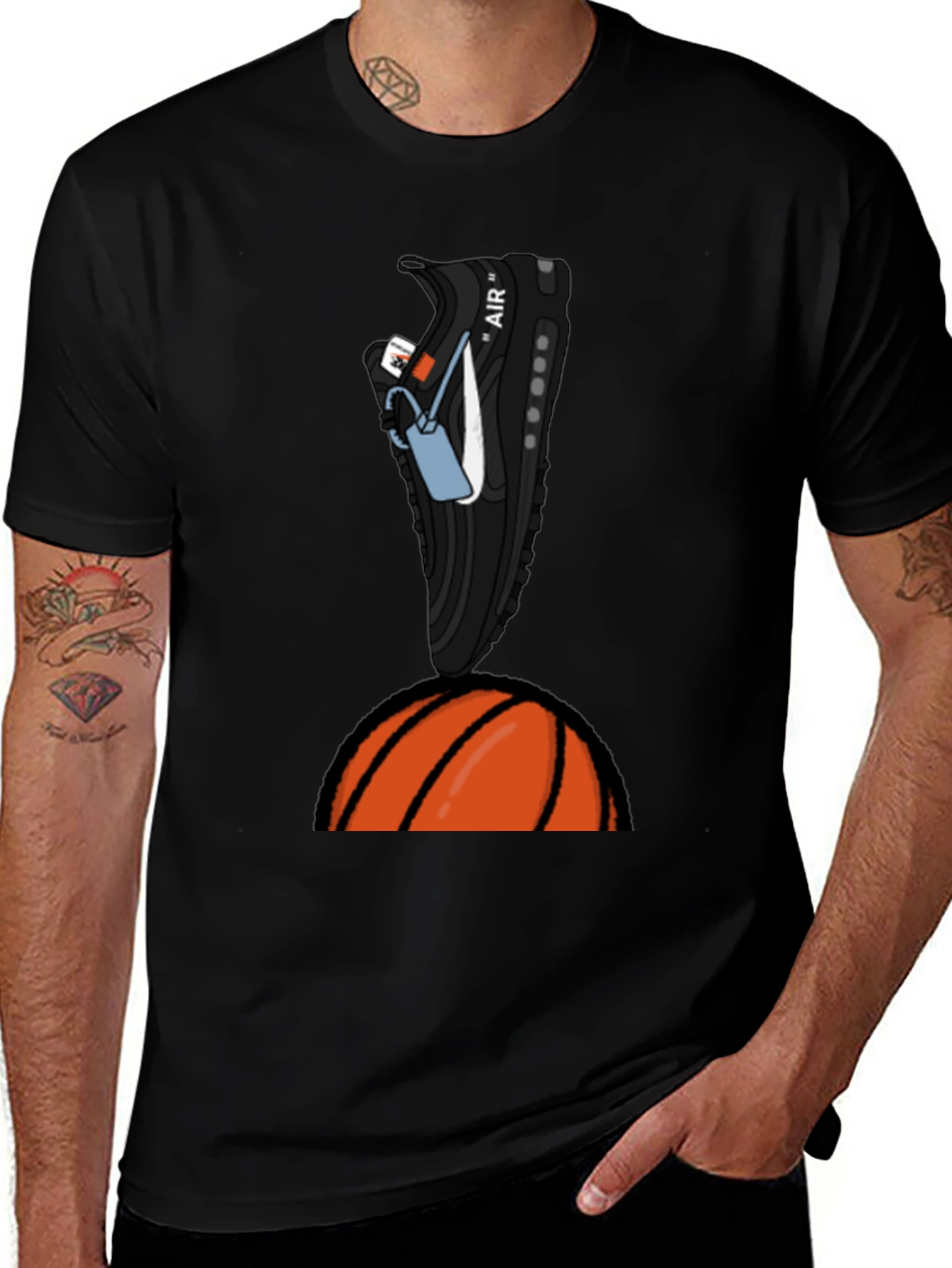 Basketball Shoe T-Shirt - Cool Graphic Tee