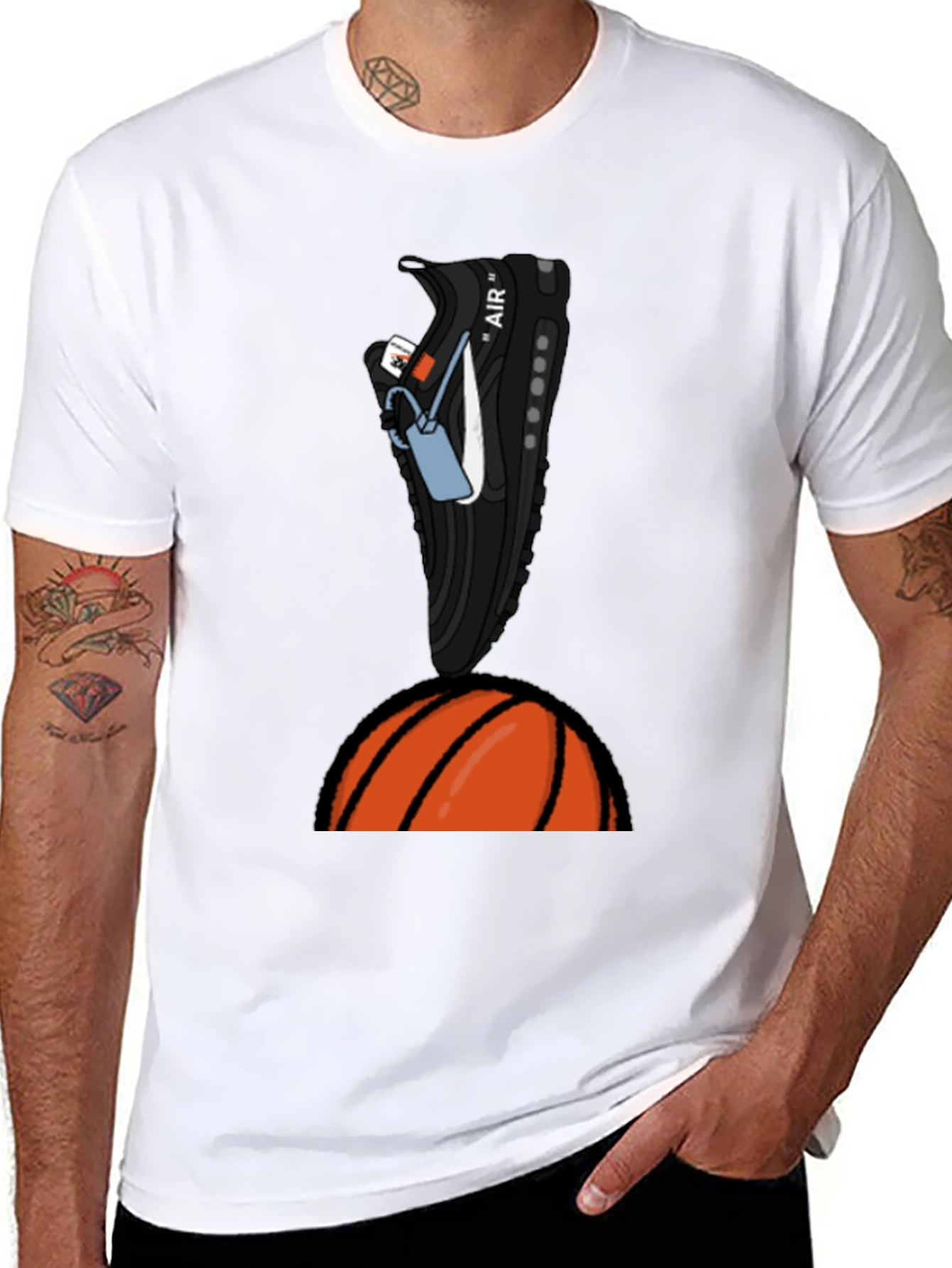 Basketball Shoe T-Shirt - Cool Graphic Tee