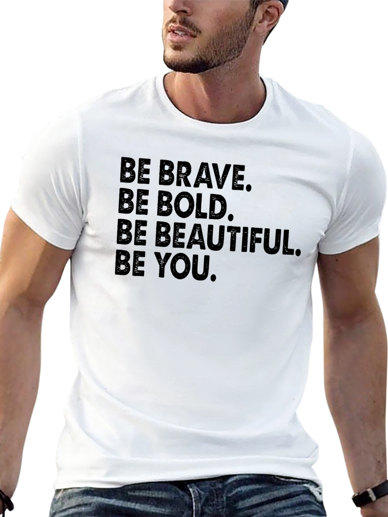 Be Brave Graphic Tee - Inspiring Black T-Shirt