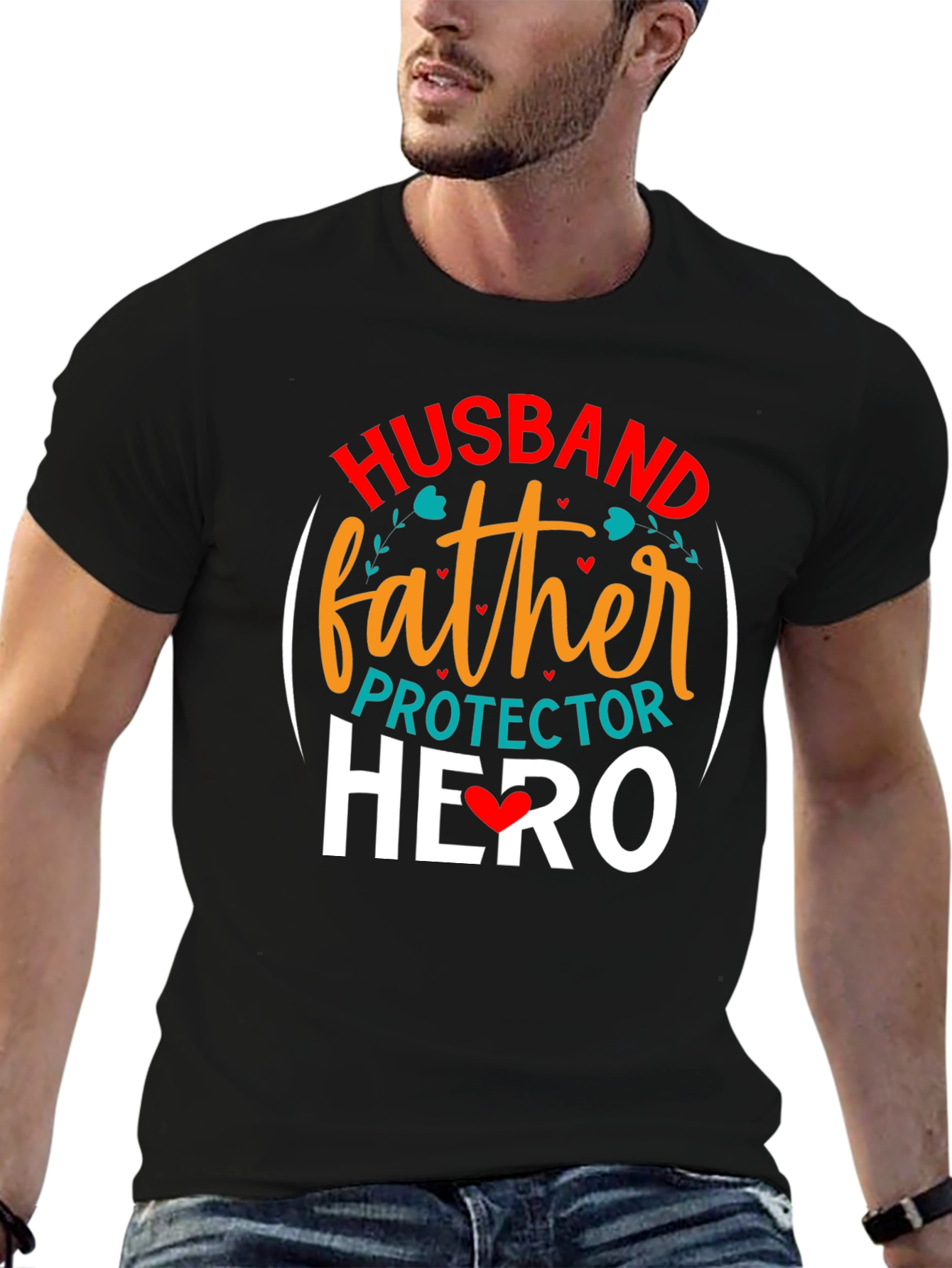 Husband Father Protector Hero T-Shirt