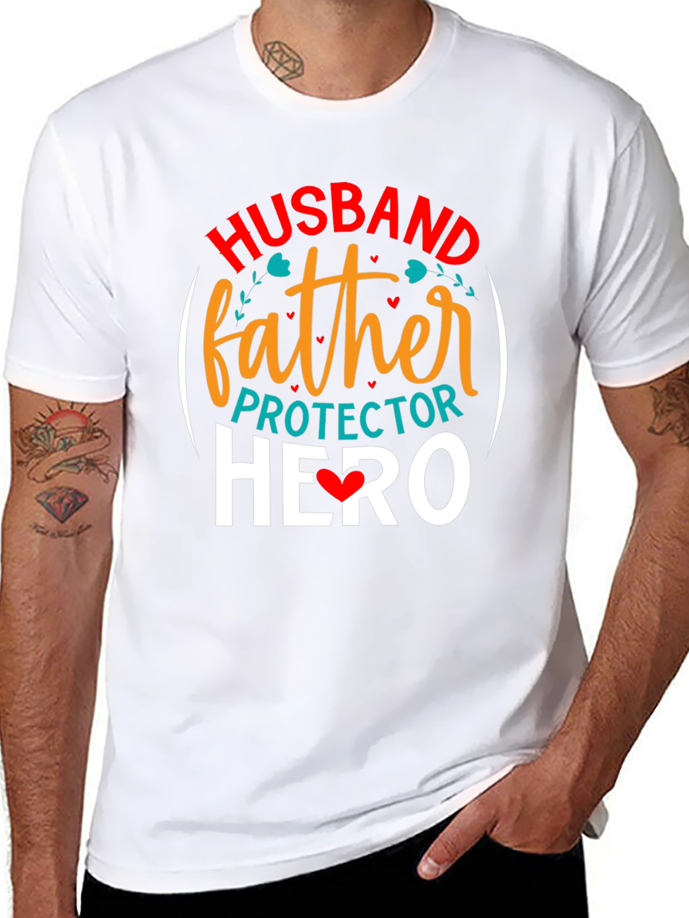Husband Father Protector Hero T-Shirt