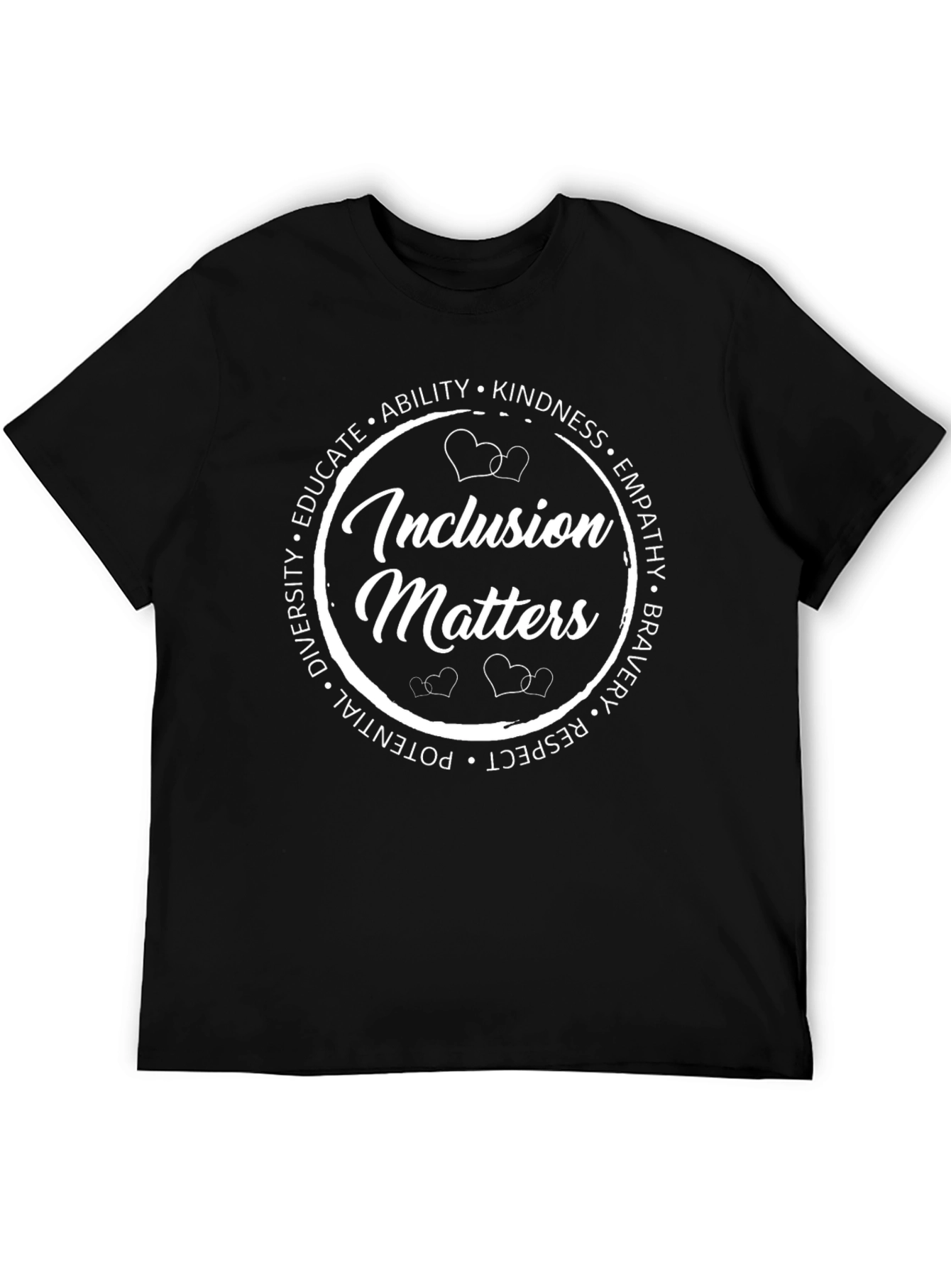Inclusion Matters Black Graphic Tee