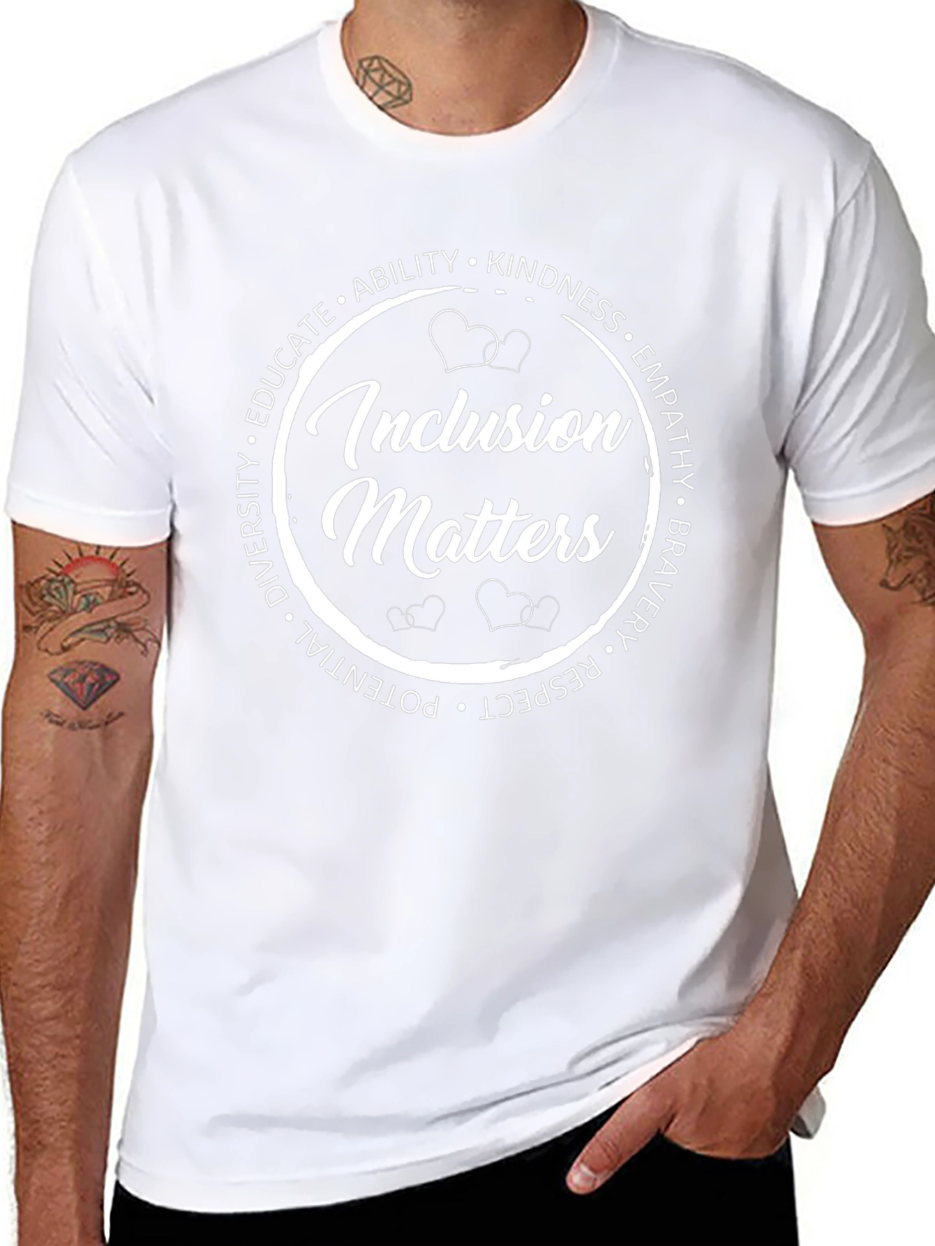 Inclusion Matters Black Graphic Tee
