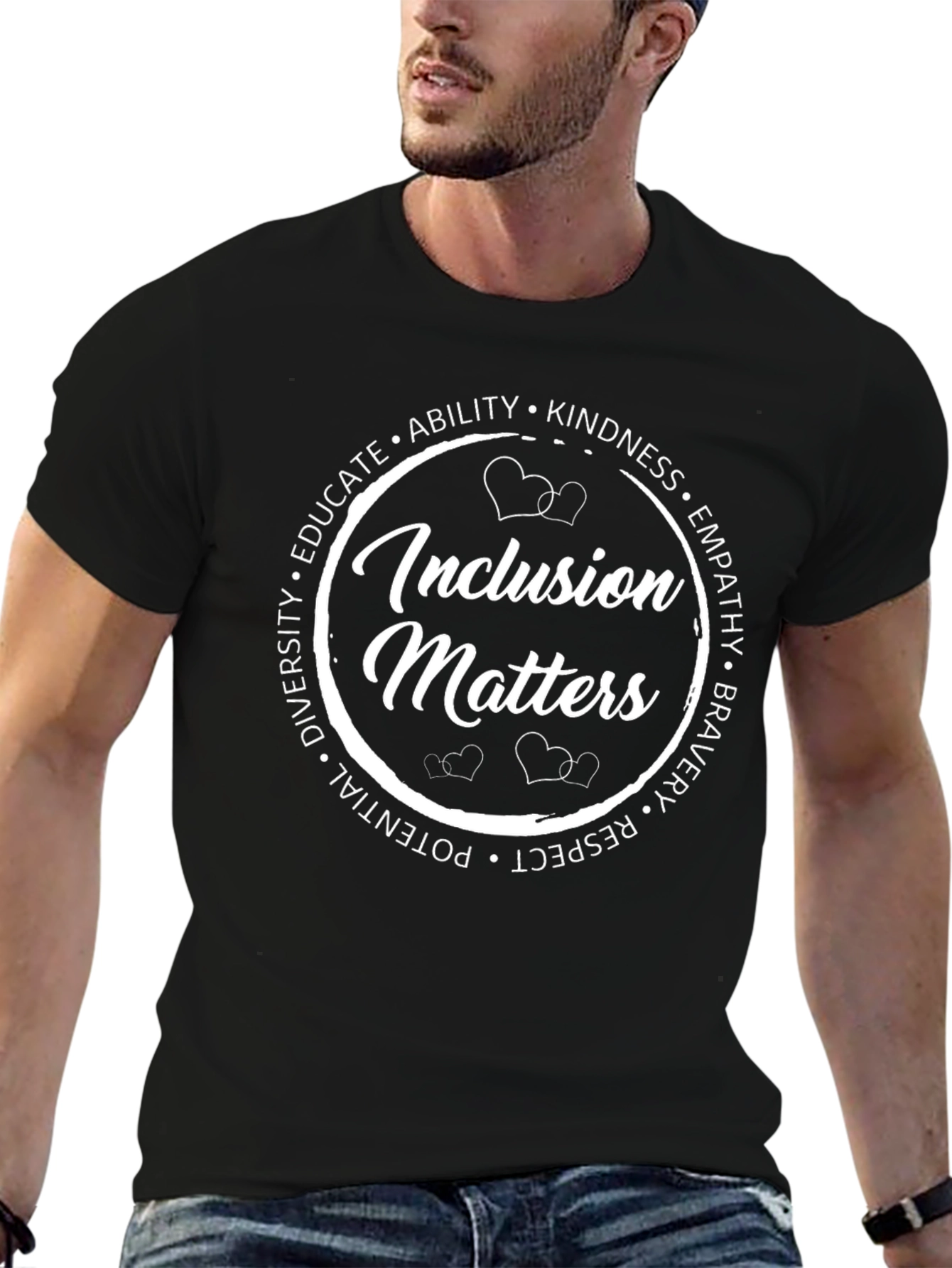 Inclusion Matters Black Graphic Tee