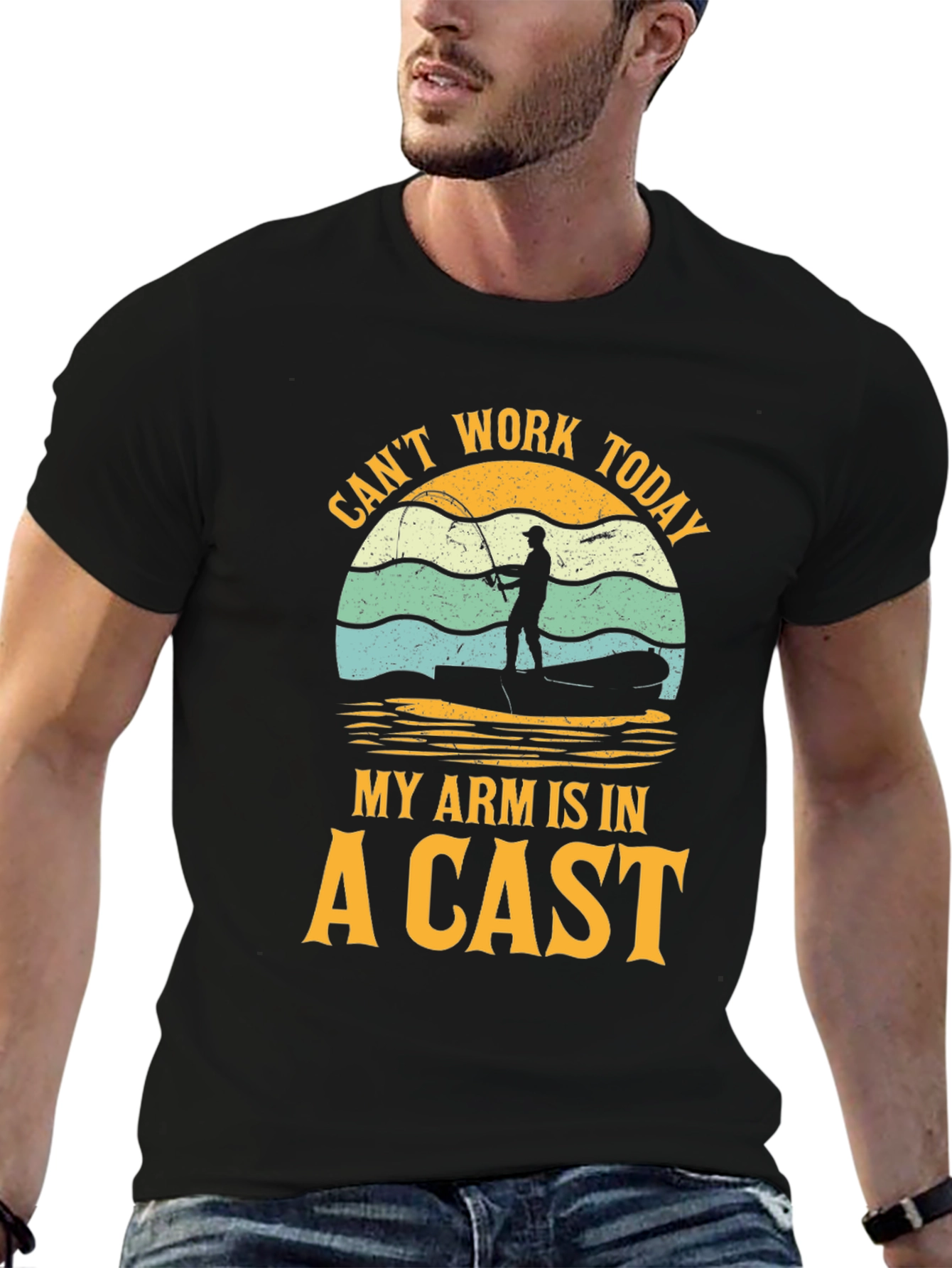 Fisherman T-Shirt - Cant Work Today