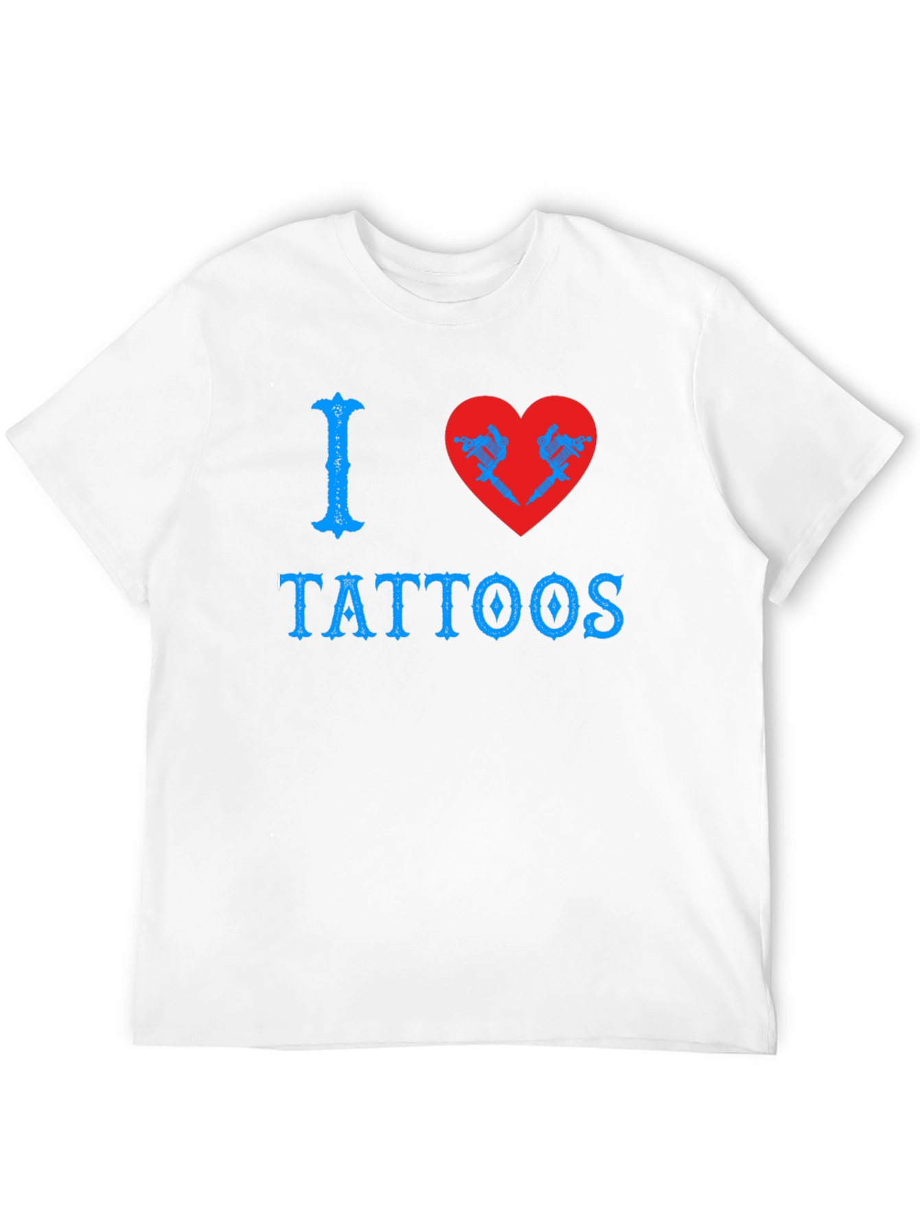 I Love Tattoos Graphic Print T-Shirt