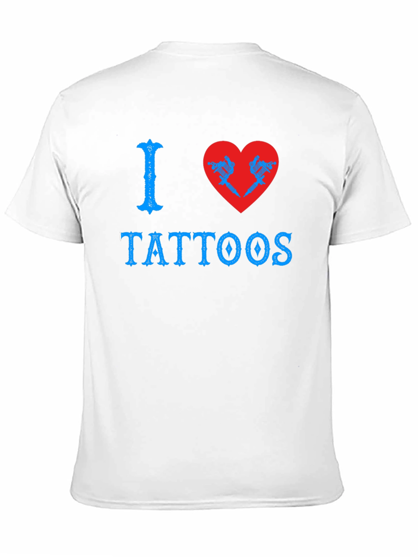 I Love Tattoos Graphic Print T-Shirt