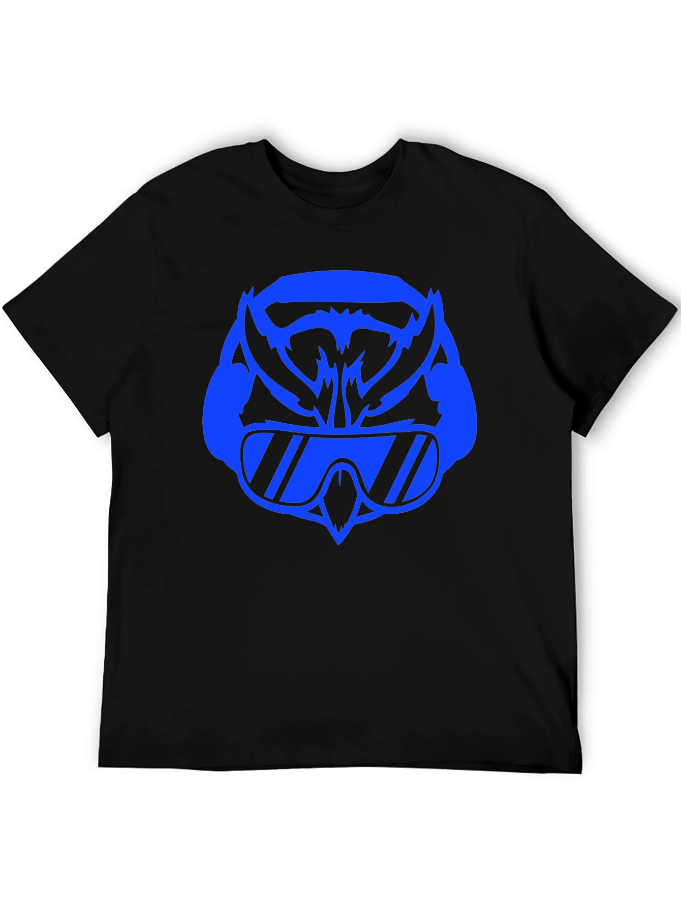 Cool Owl Graphic Tee - Black