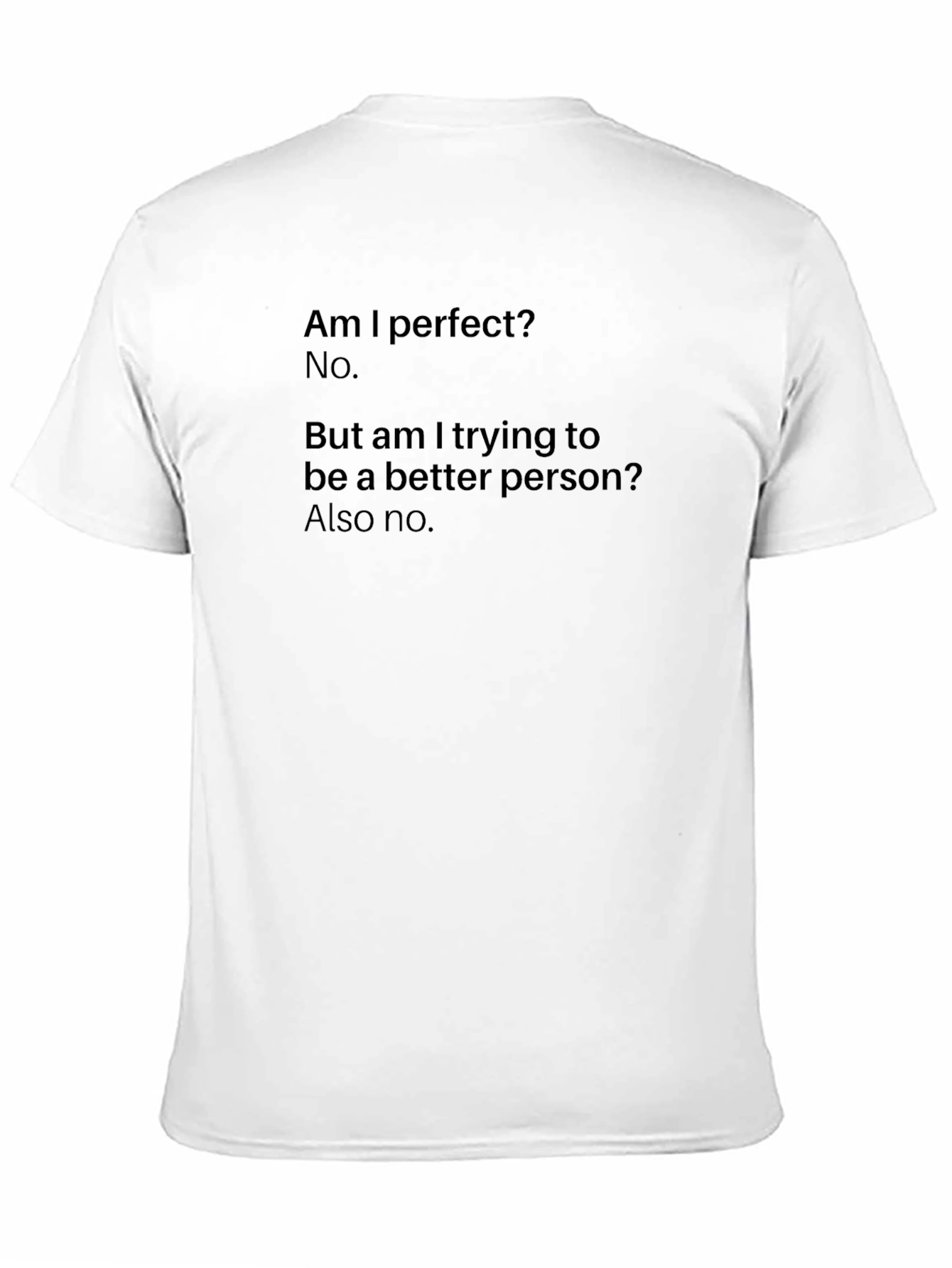 Am I Perfect? Sarcastic Graphic T-Shirt