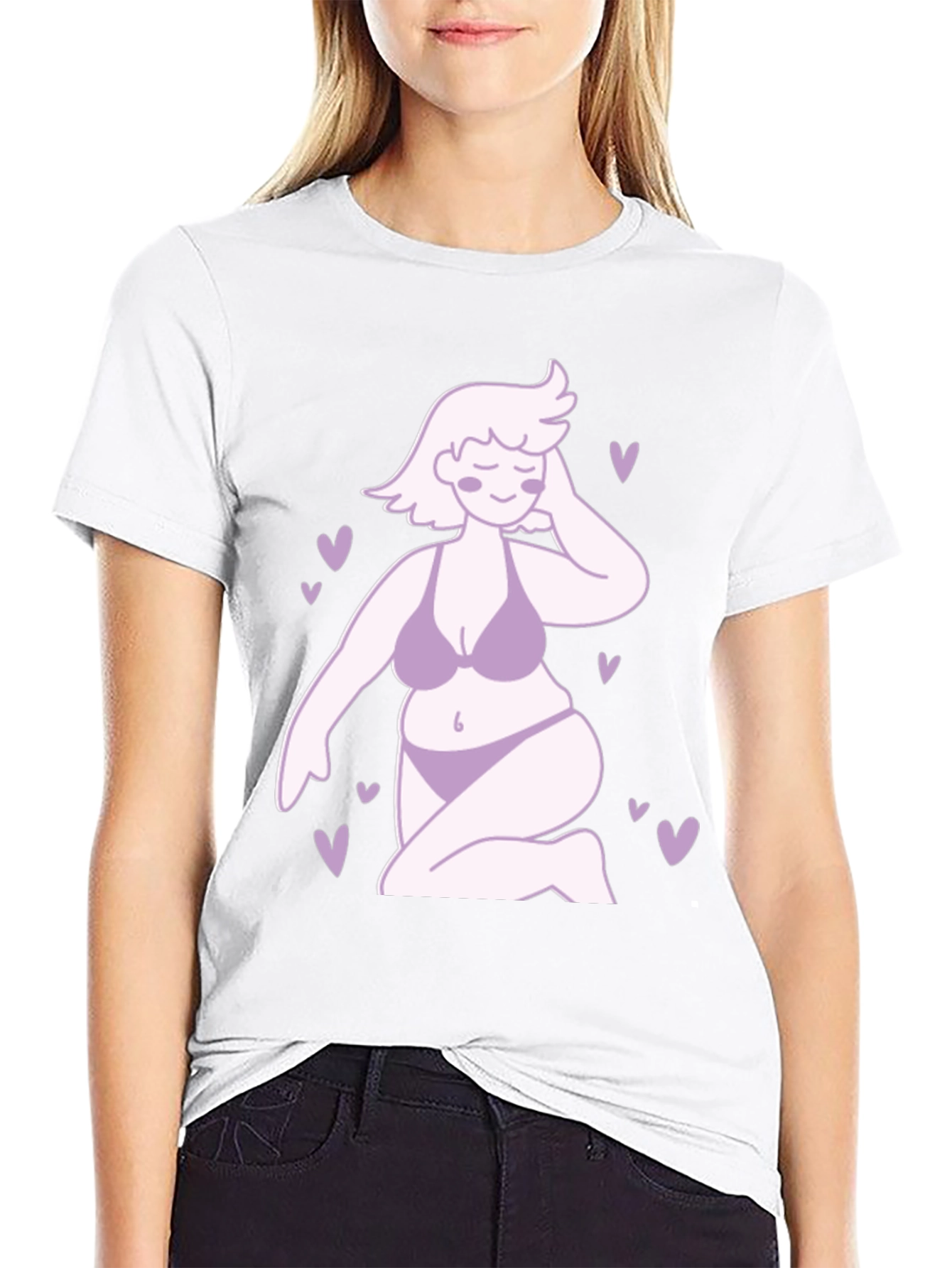 Curvy Woman Graphic Tee - Body Positivity T-Shirt