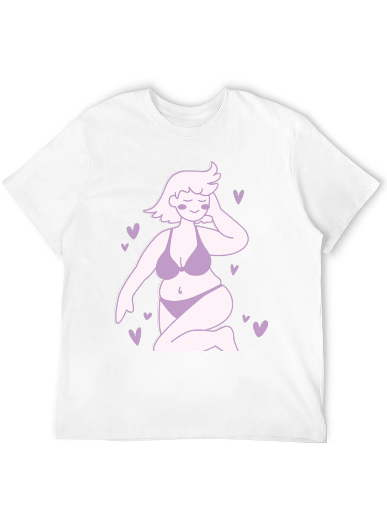 Curvy Woman Graphic Tee - Body Positivity T-Shirt