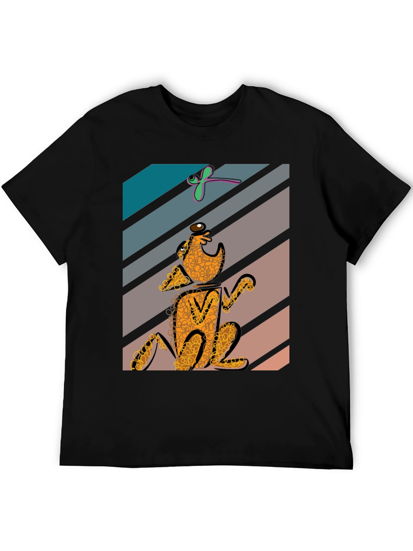 Whimsical Dog Graphic Tee - Unique Style