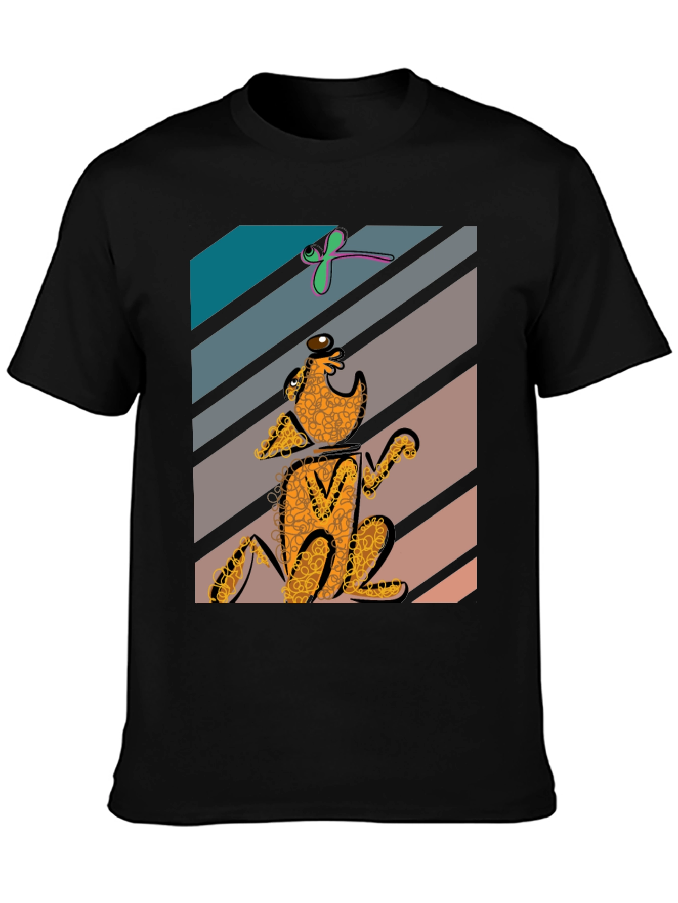 Whimsical Dog Graphic Tee - Unique Style