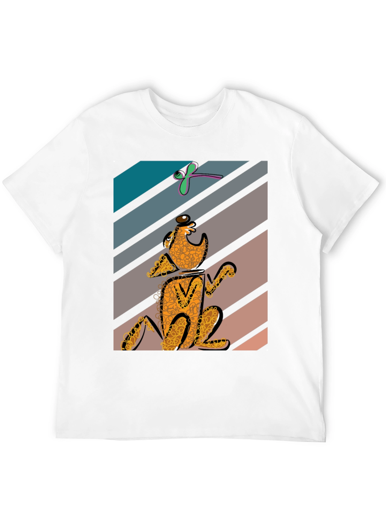 Whimsical Dog Graphic Tee - Unique Style