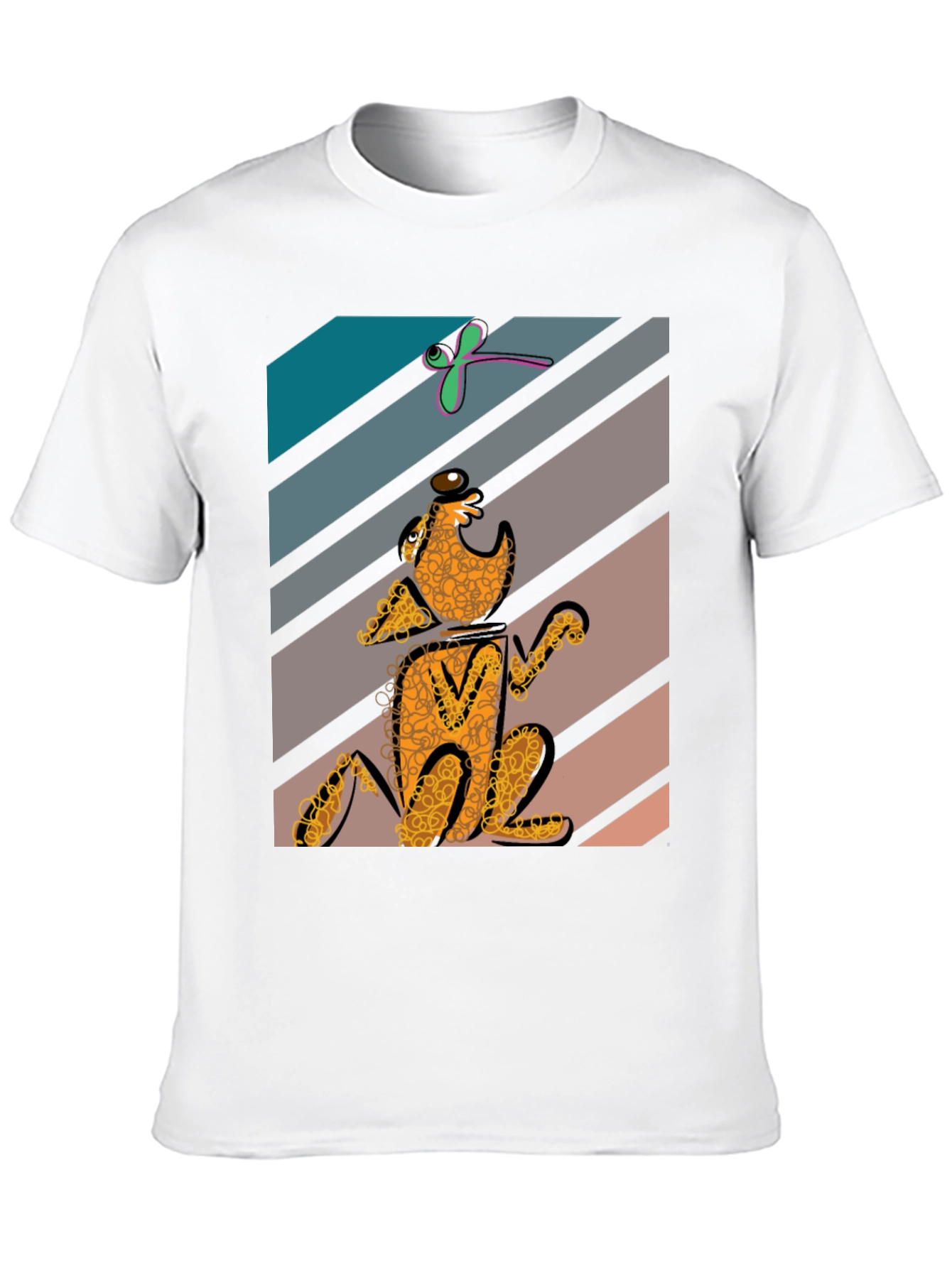 Whimsical Dog Graphic Tee - Unique Style