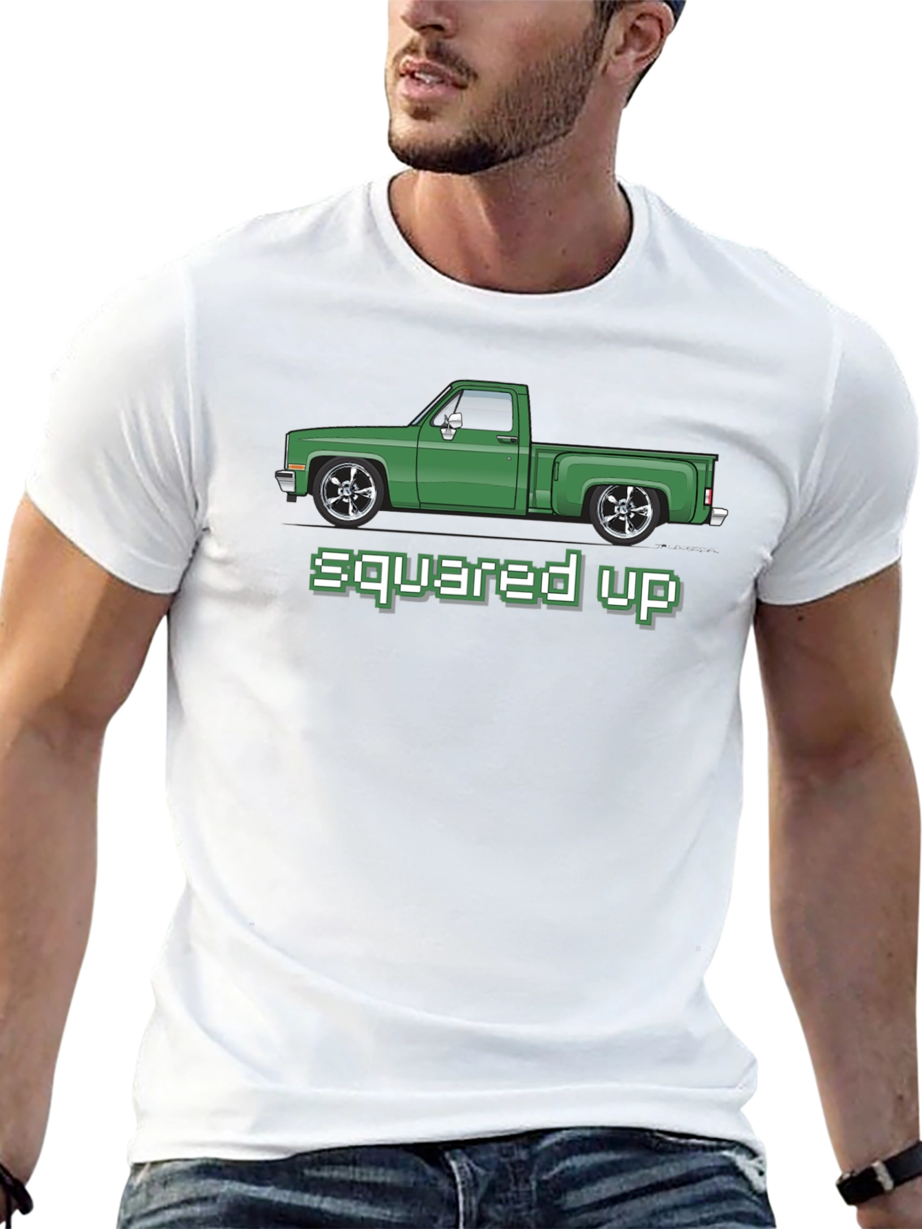 Squared Up Green Truck T-Shirt