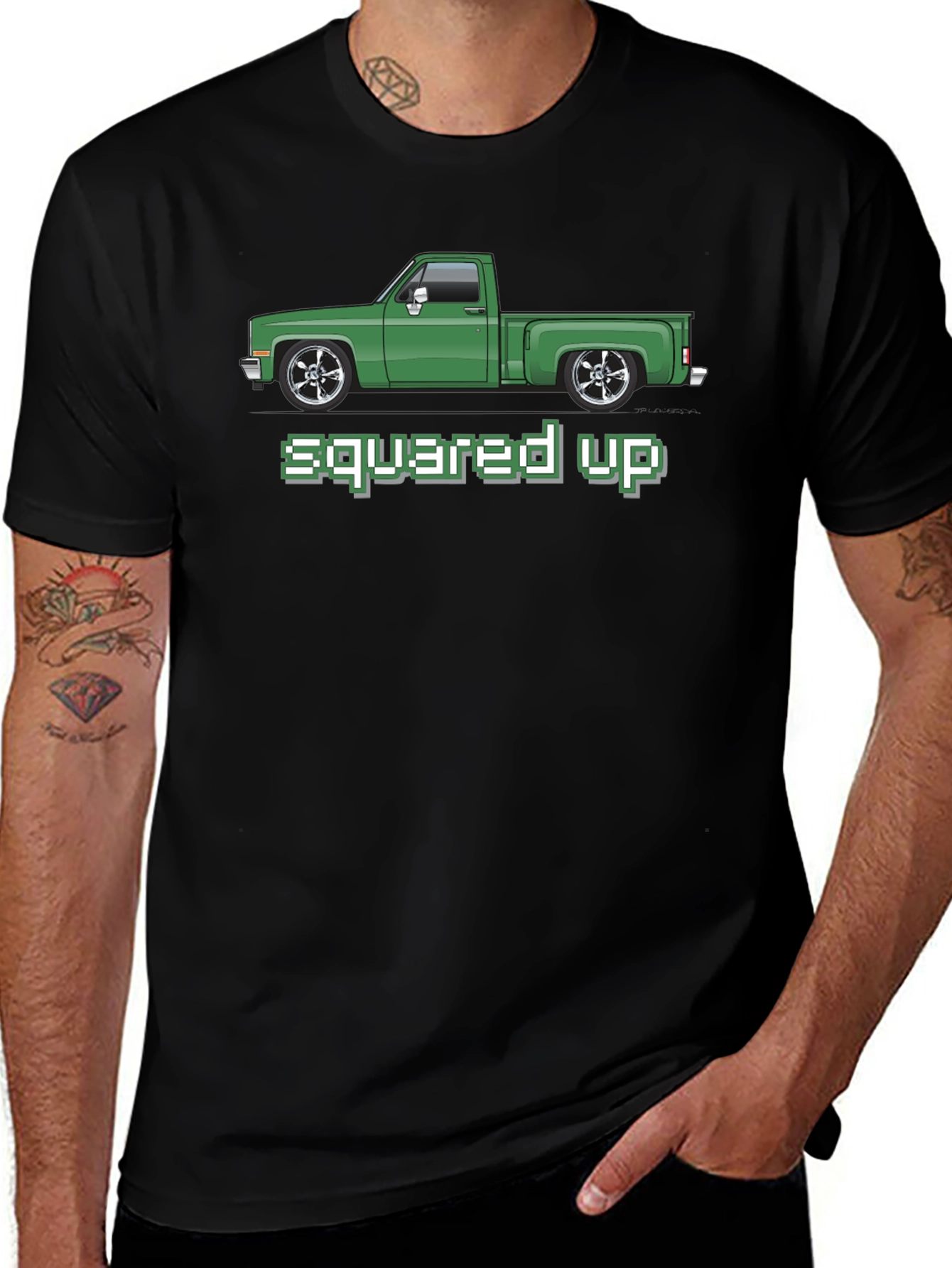 Squared Up Green Truck T-Shirt