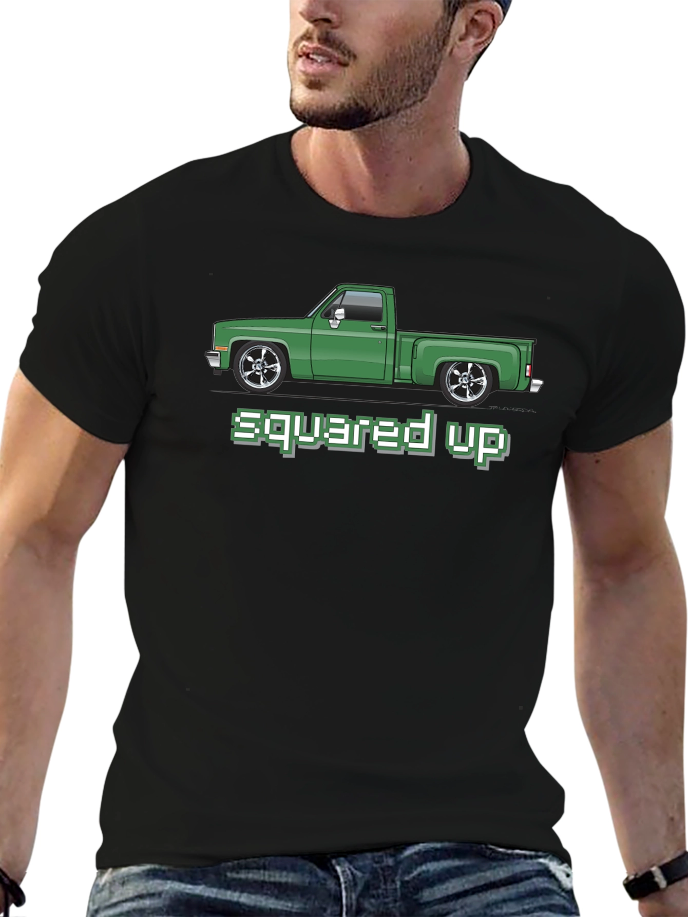 Squared Up Green Truck T-Shirt