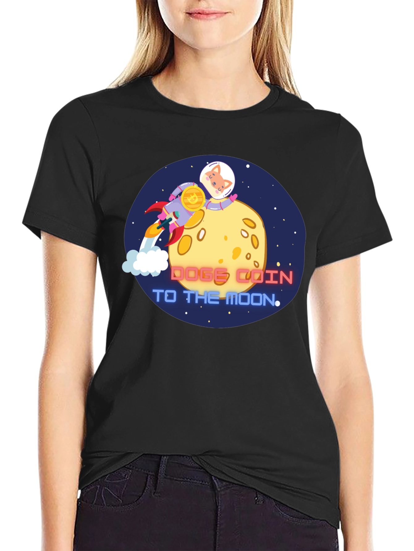 Dogecoin To The Moon T-Shirt