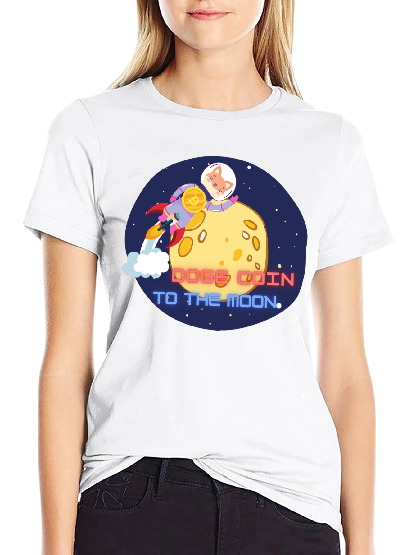 Dogecoin To The Moon T-Shirt