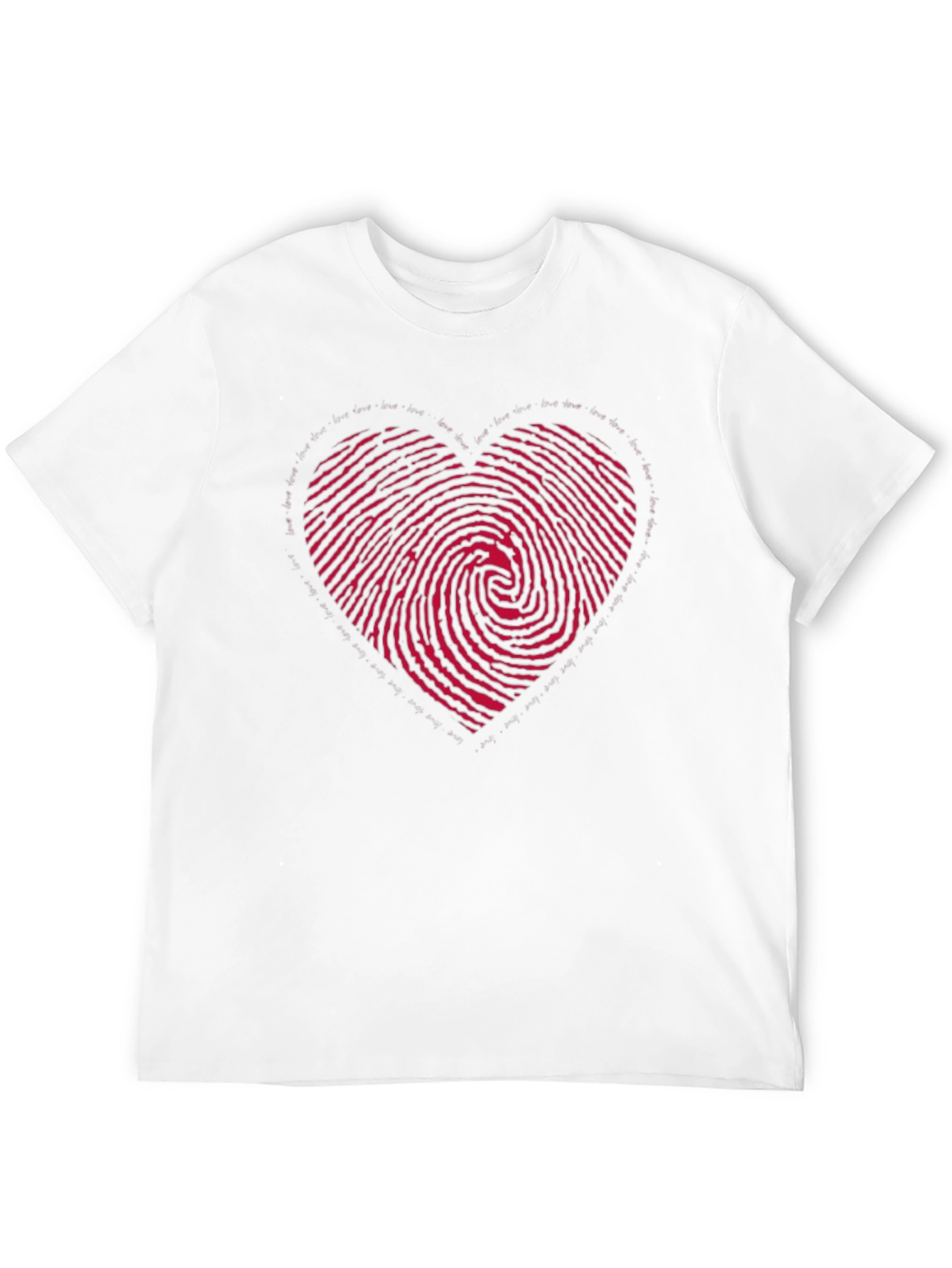 Heart Fingerprint Graphic Tee