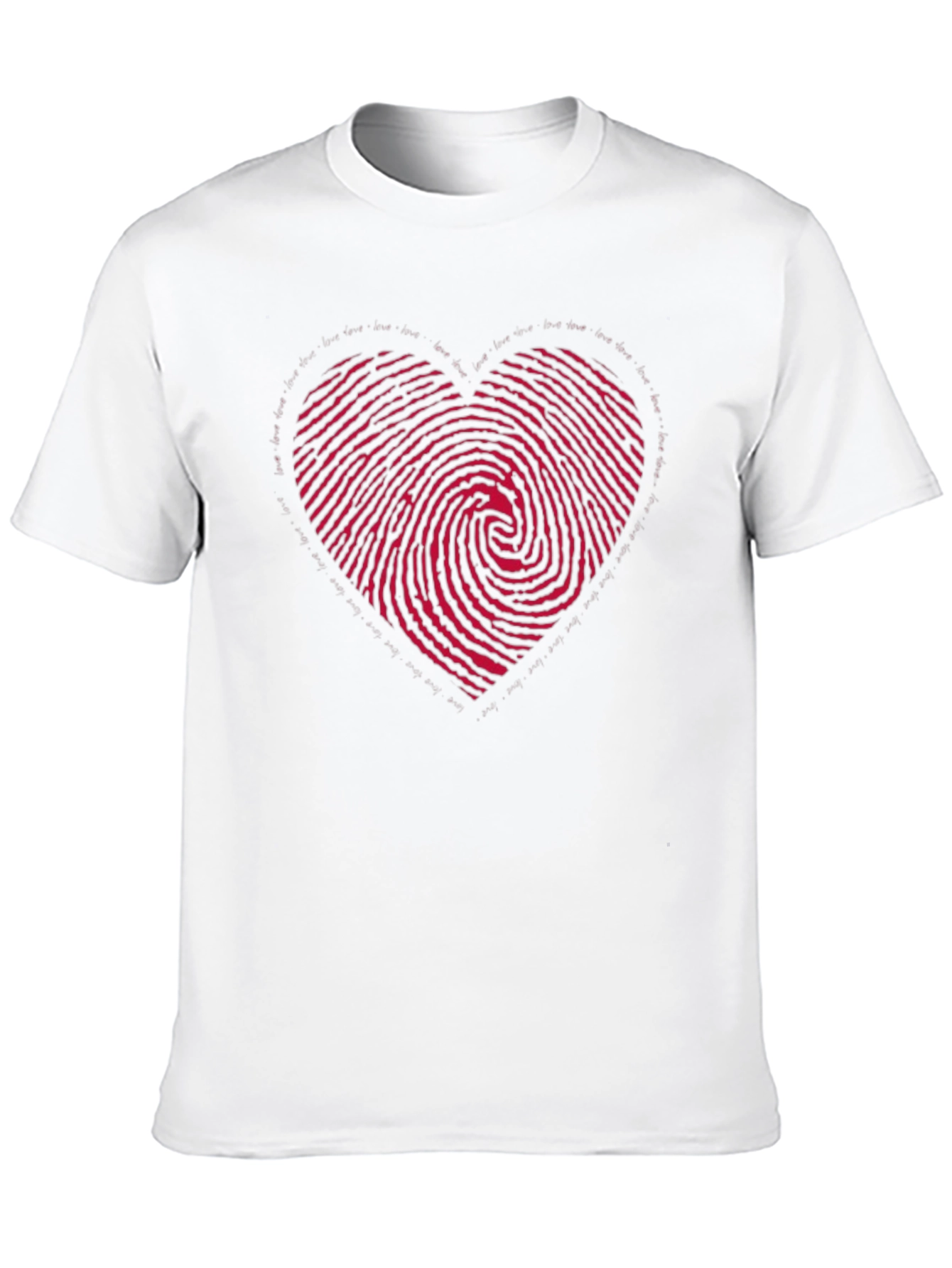 Heart Fingerprint Graphic Tee
