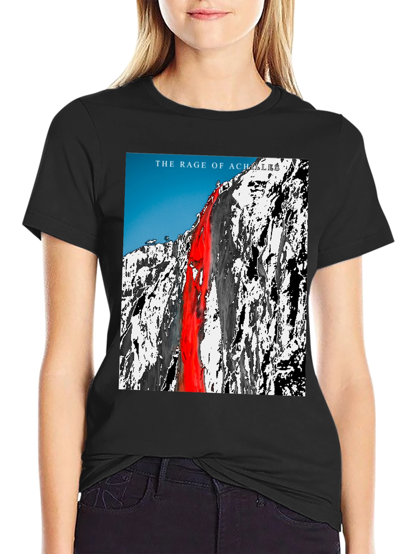 The Rage of Achilles Graphic Tee - Black