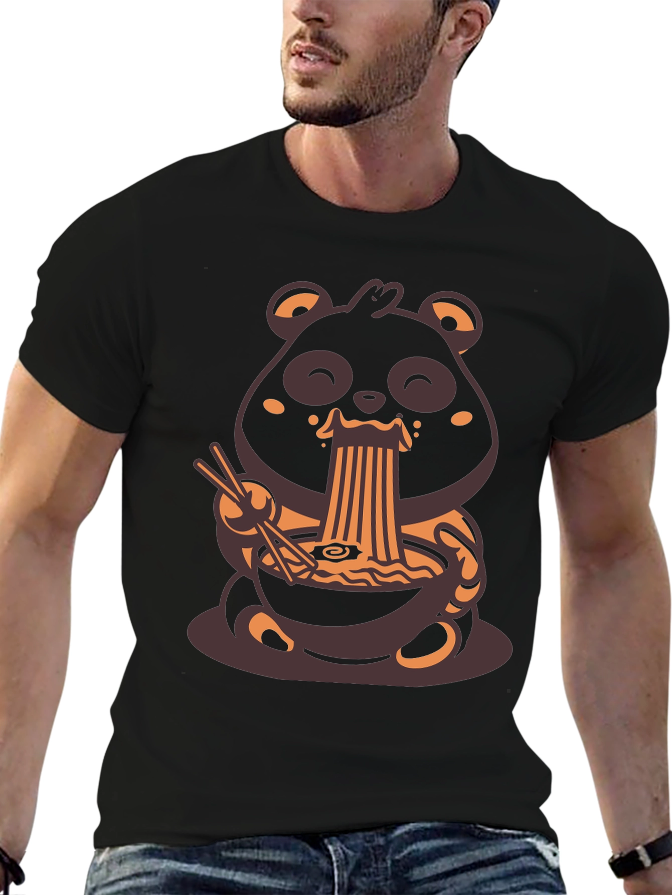 Panda Ramen T-Shirt - Cute Graphic Tee