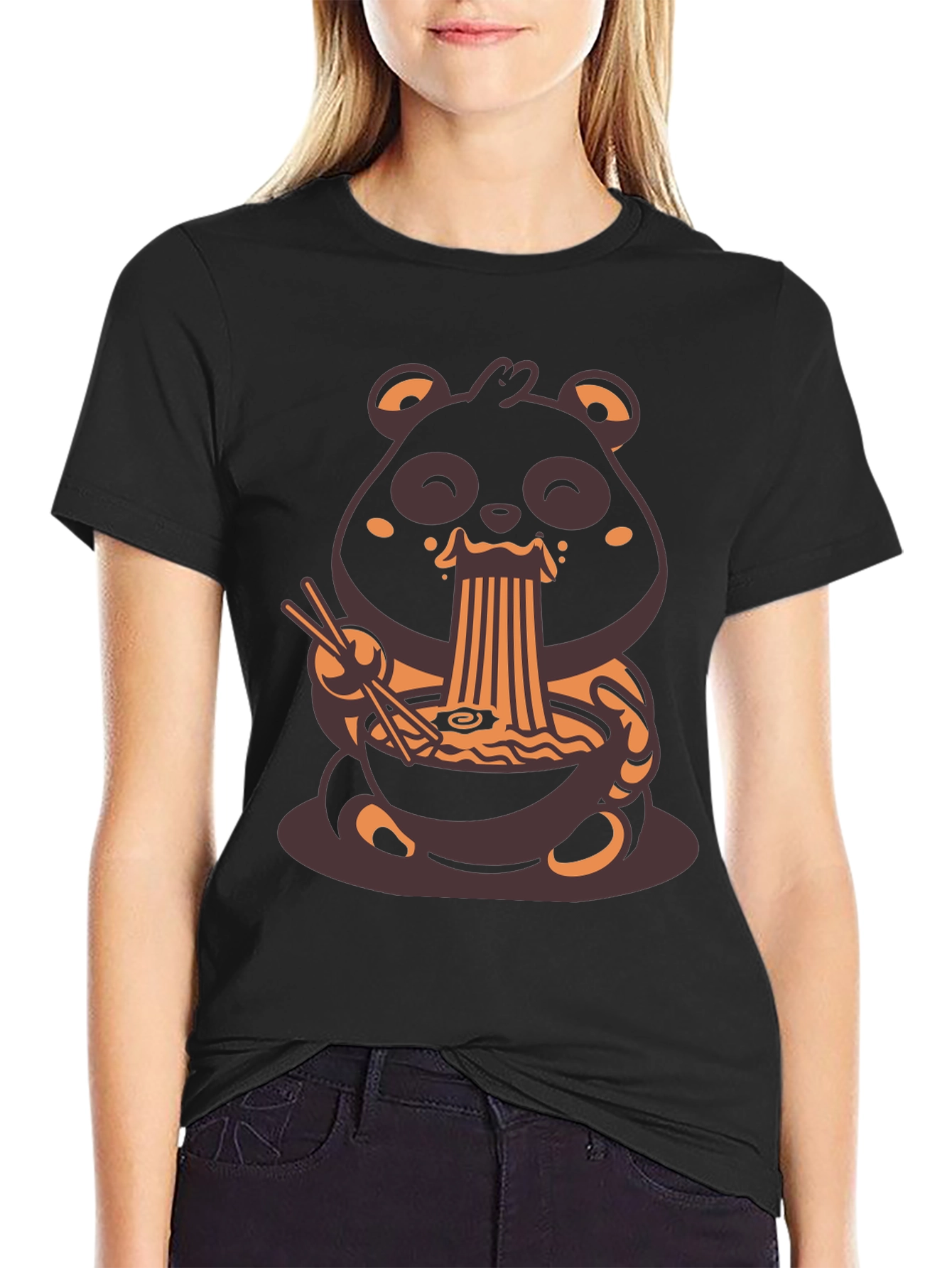 Panda Ramen T-Shirt - Cute Graphic Tee