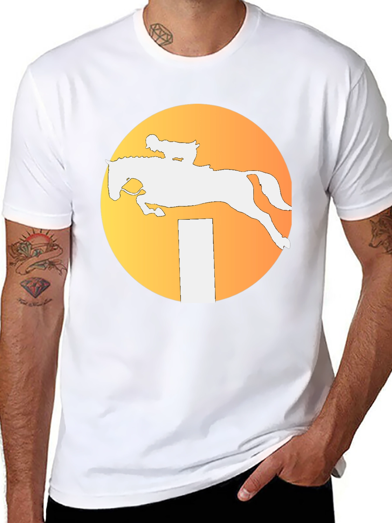 Equestrian Silhouette Graphic Tee